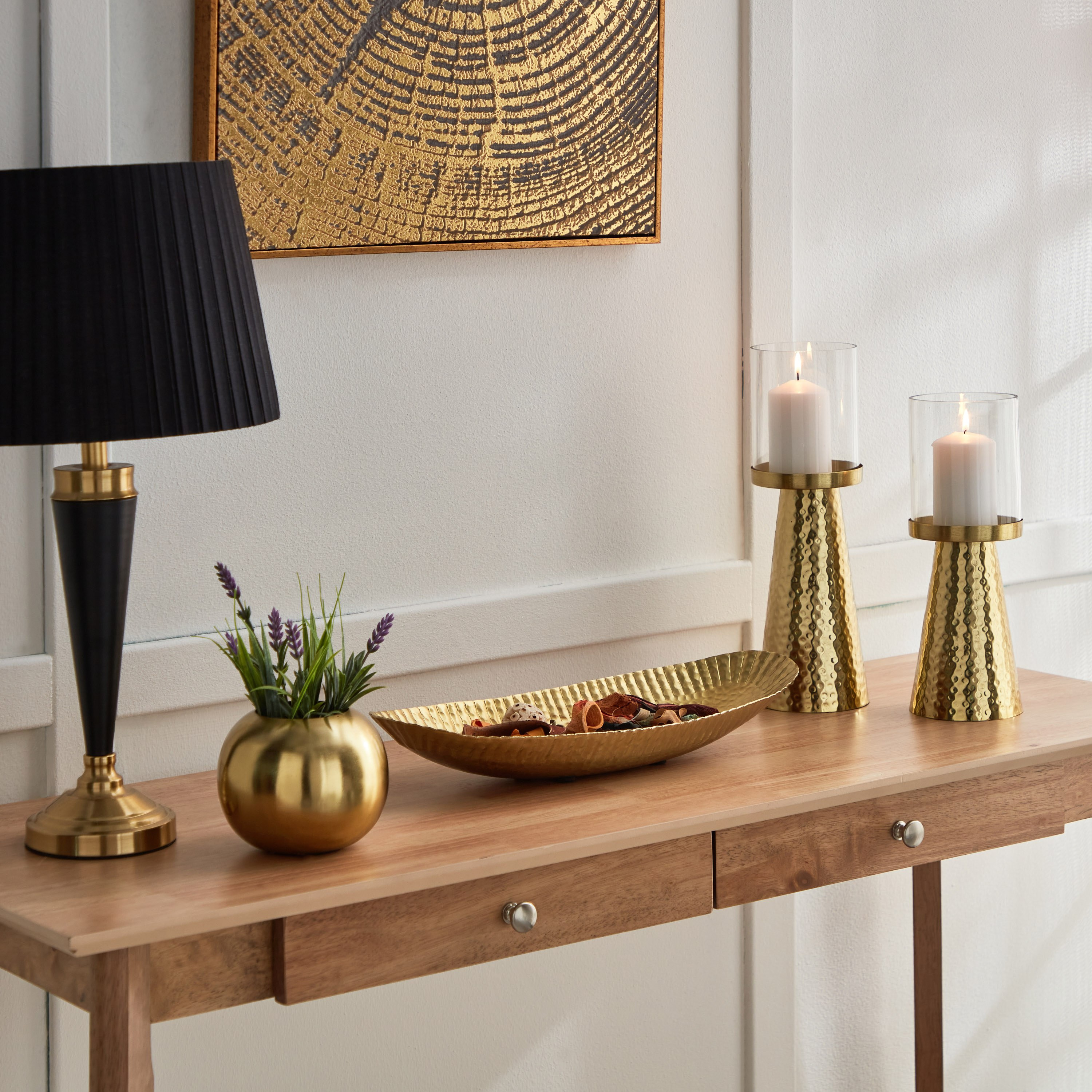 مزهرية زهور معدن من أريستو - 13x13x11 سم-hbxbedroom-decorandaccessories-vases-image-5