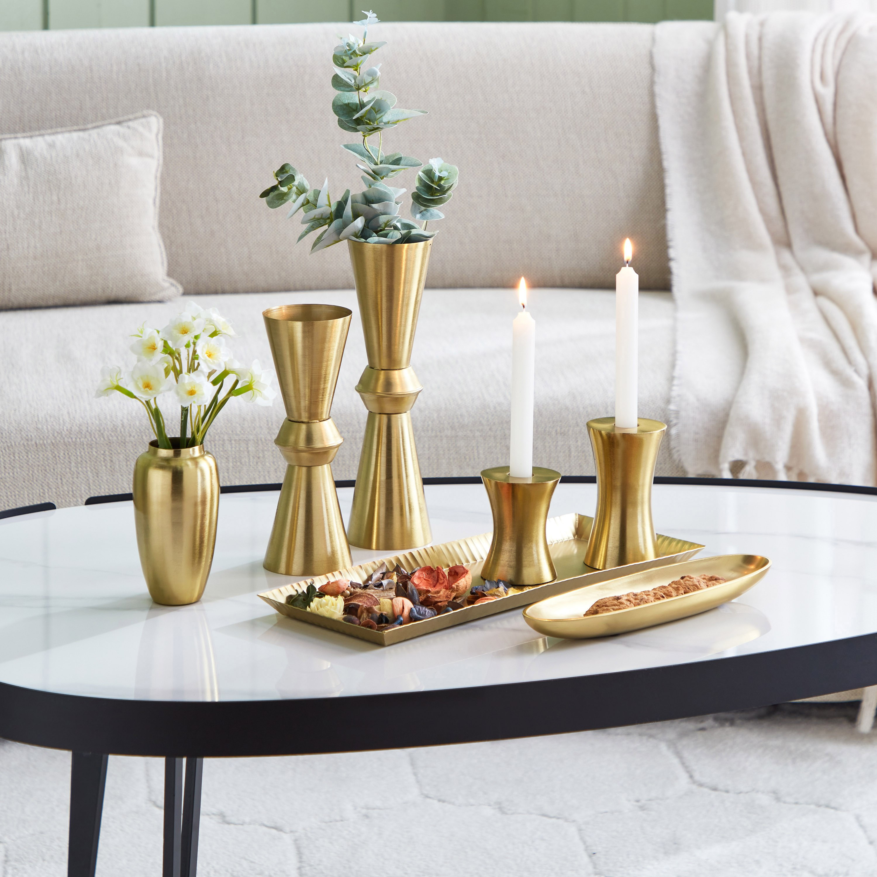 حامل شموع ألومنيوم من أريستو - 7x7x10 سم-hbxlivingroom-decorandaccessories-candleholders-image-5