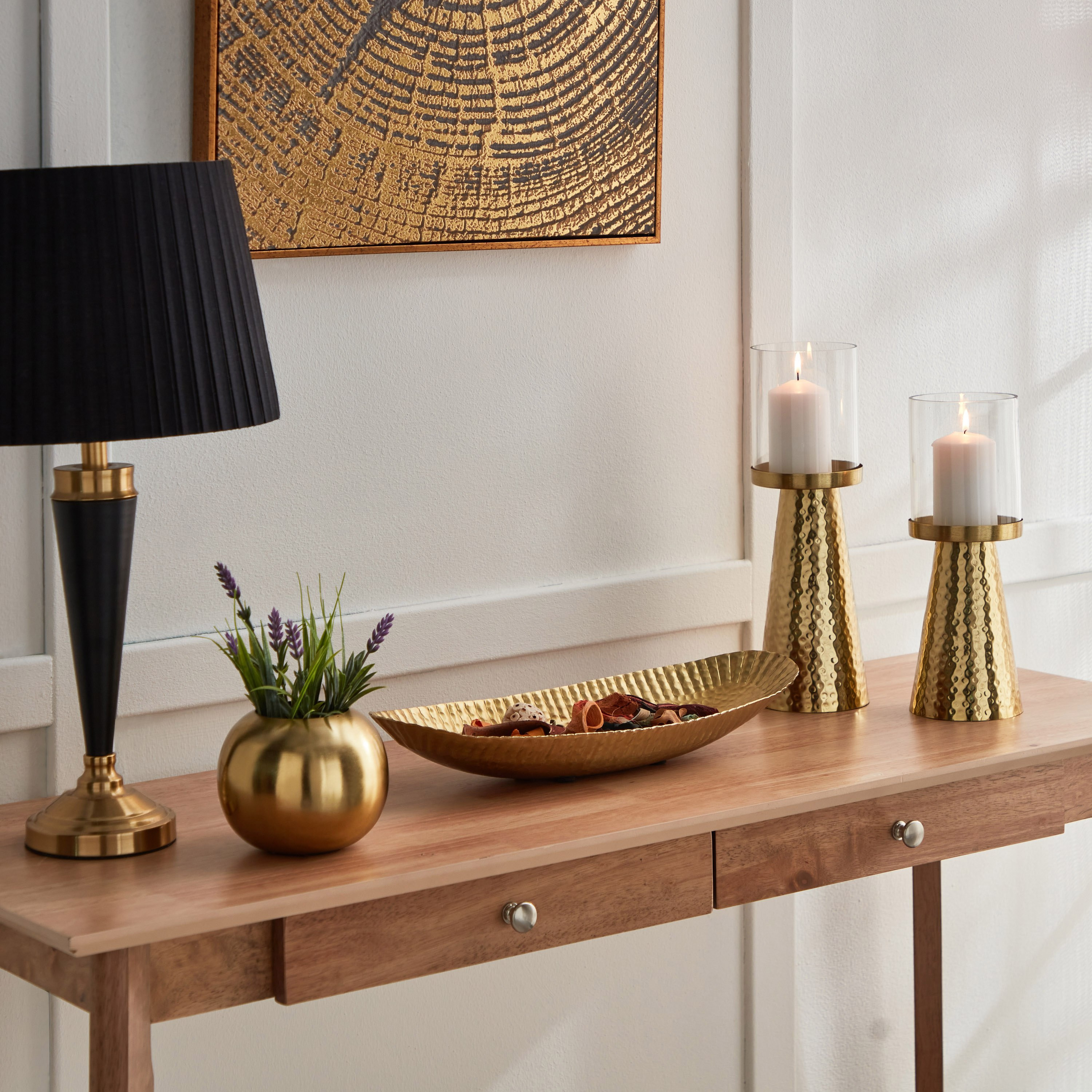صينية ديكور ألومنيوم بيضاوية من أريستو - 36x11x3 سم-hbxhomeware-hbxdecorandfurnishings-image-4
