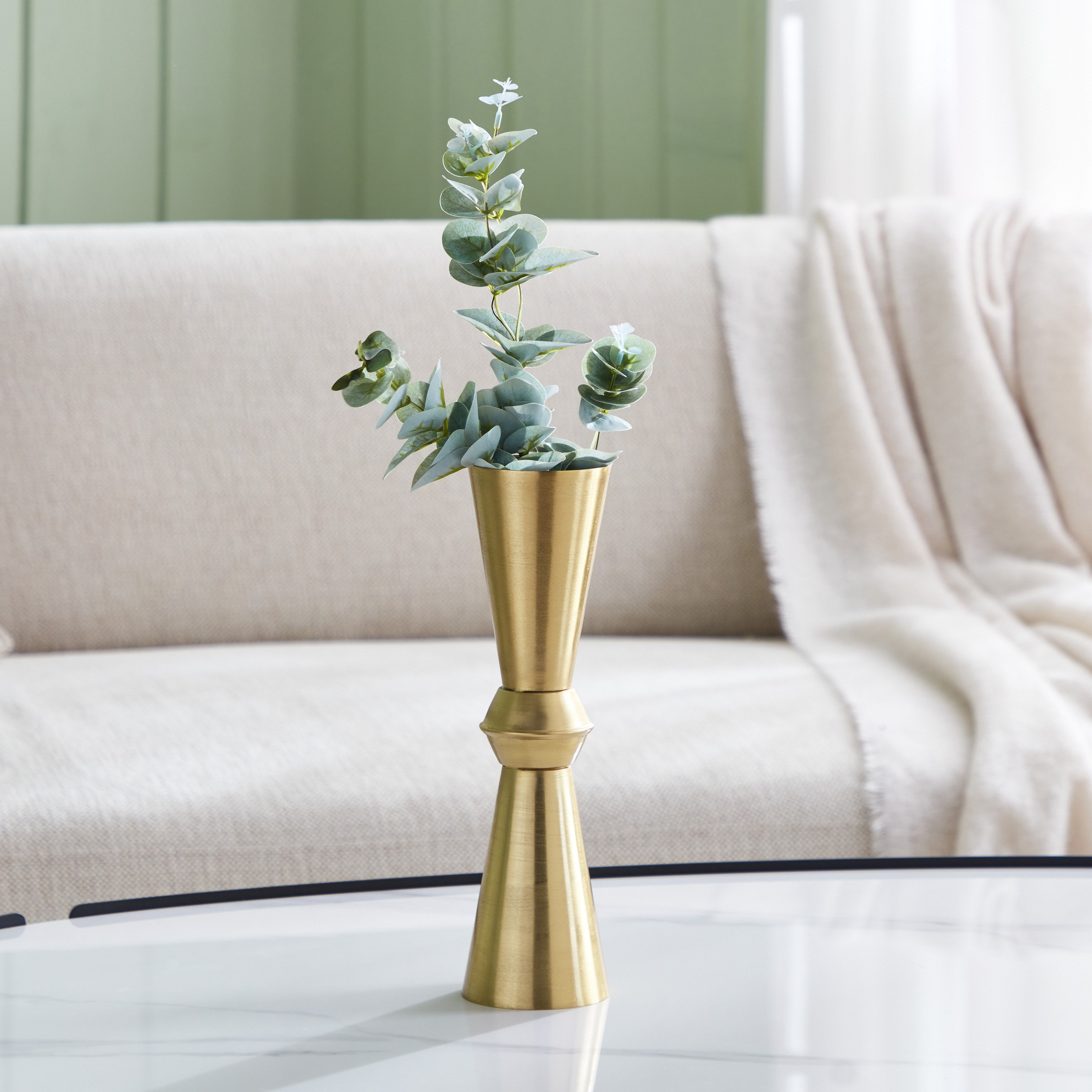 Aristo Metal Funnel Vase - 8x8x32.5 cm-PROMO_HB_AE_B2G2_011025-image-1