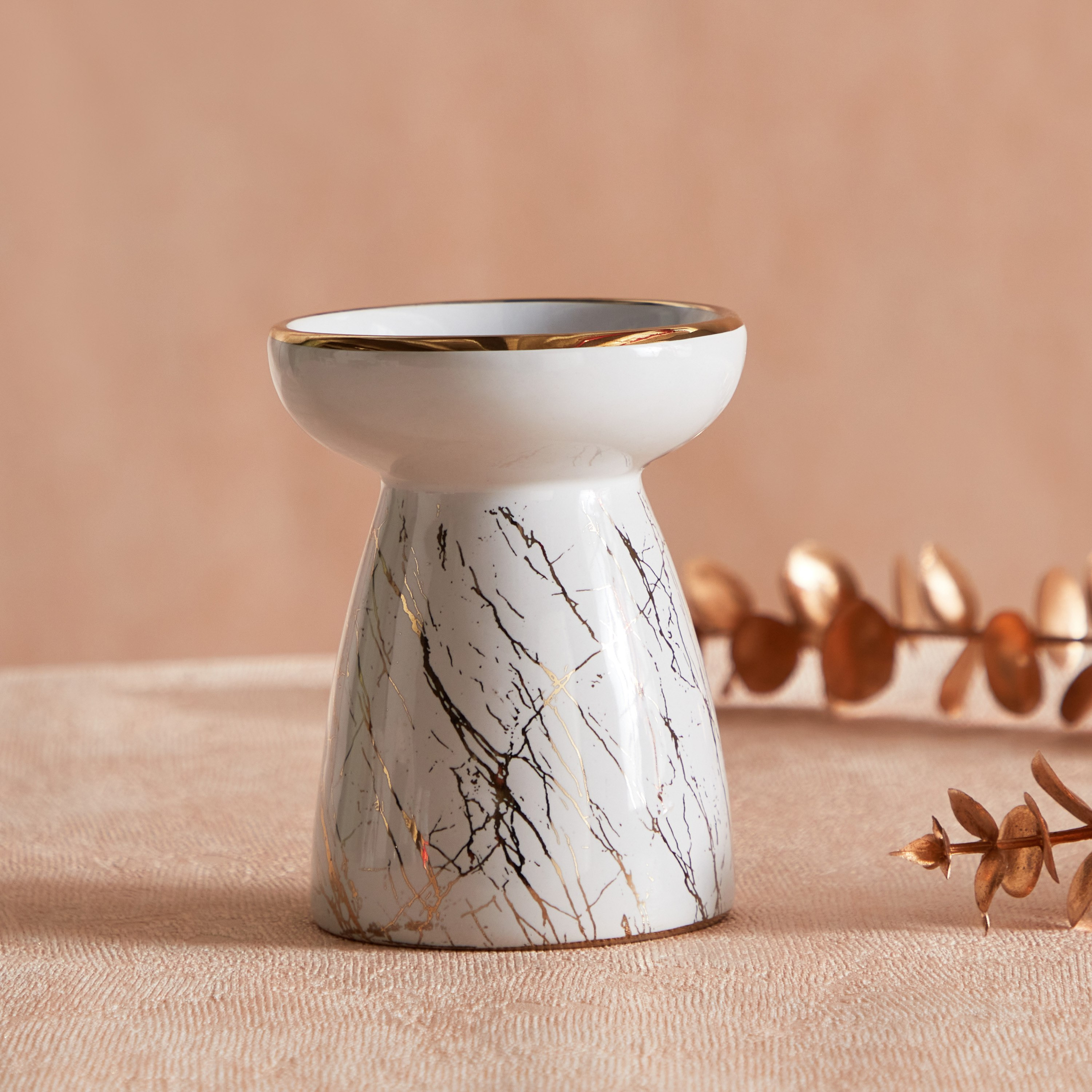 Zest Marbling Ceramic Oil Burner - 9x9x12 cm-PROMO_HB_AE_B2G2_011025-image-2