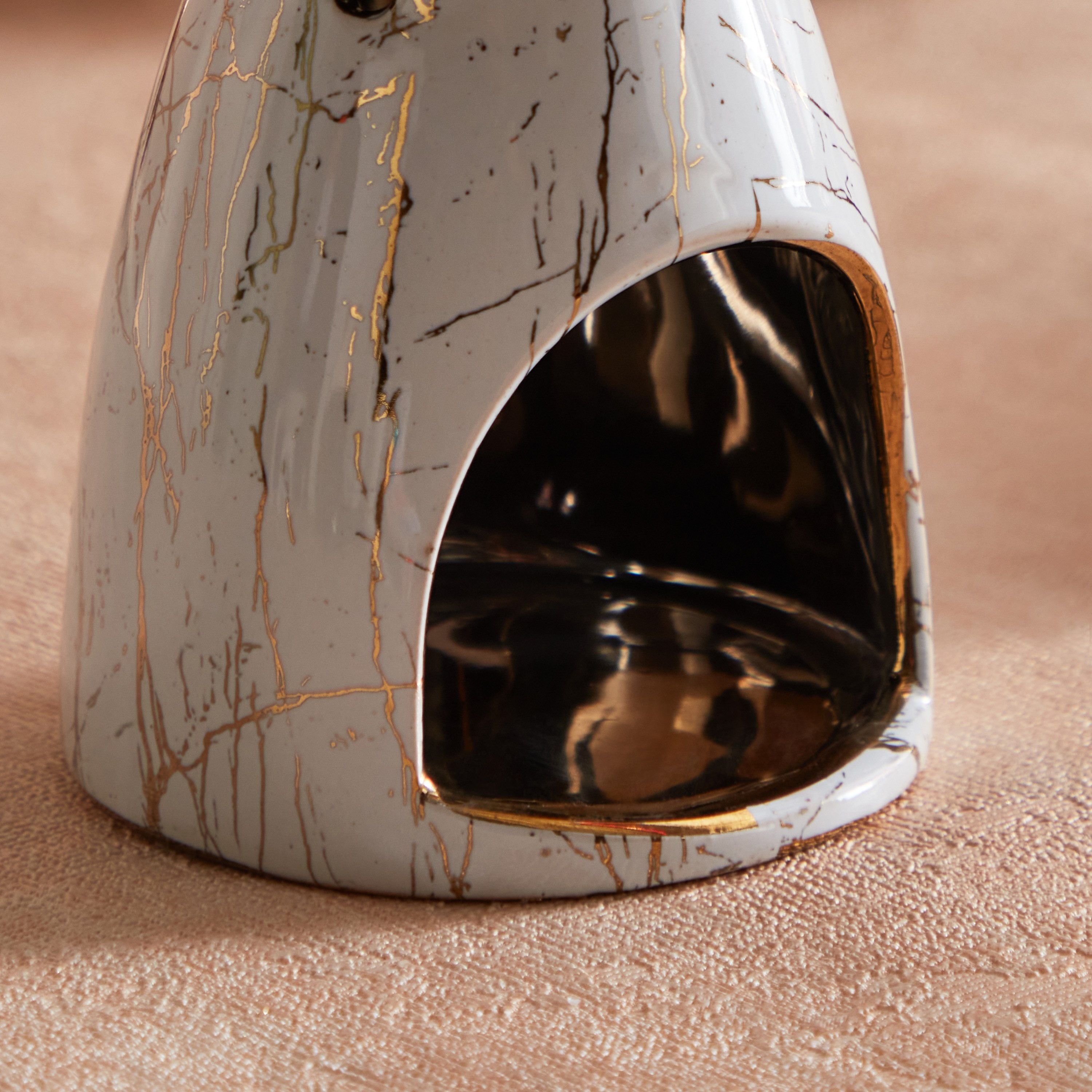 Zest Marbling Ceramic Oil Burner - 9x9x12 cm-PROMO_HB_AE_B2G2_011025-image-4