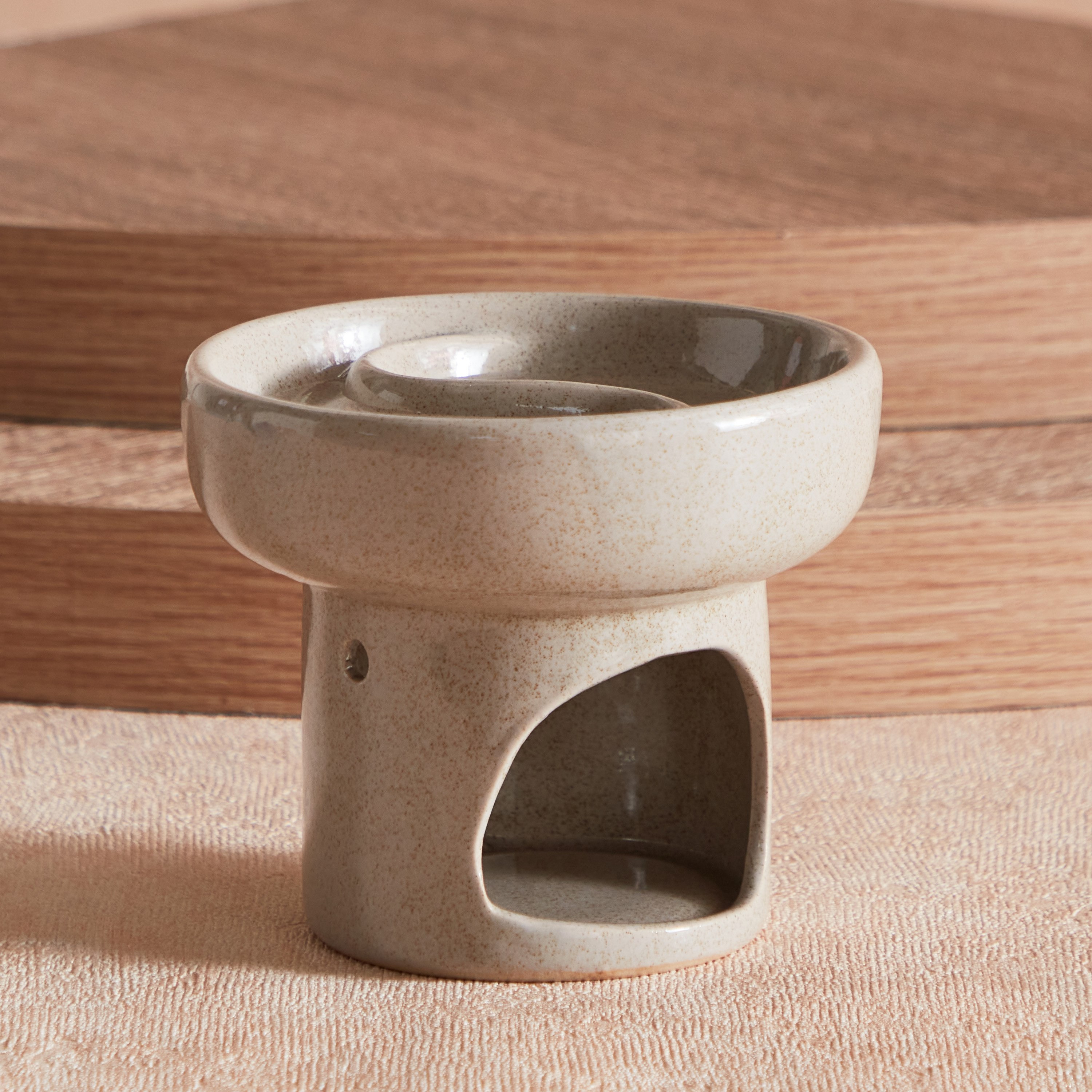 Zest Ceramic Oil Burner - 11.5x11.5x10 cm-hbxhomeware-hbxdecorandfurnishings-image-2