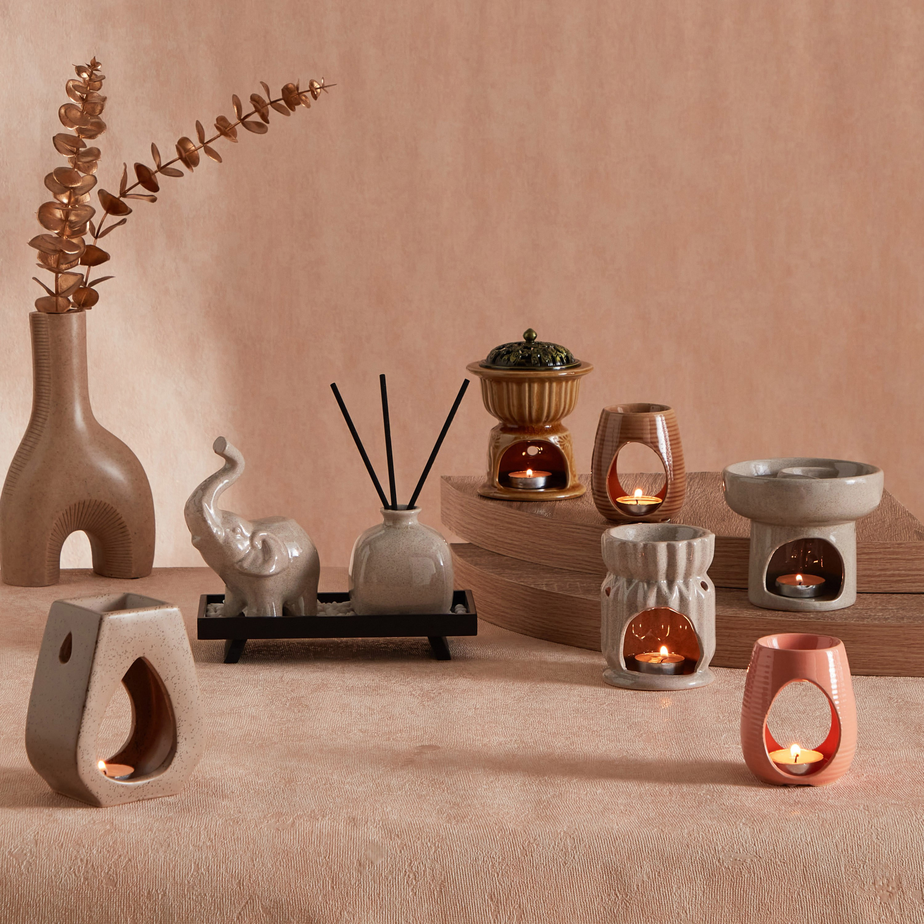 مبخرة زيت سيراميك من زيستي - 10x6x12 سم-hbxhomeware-hbxdecorandfurnishings-image-5