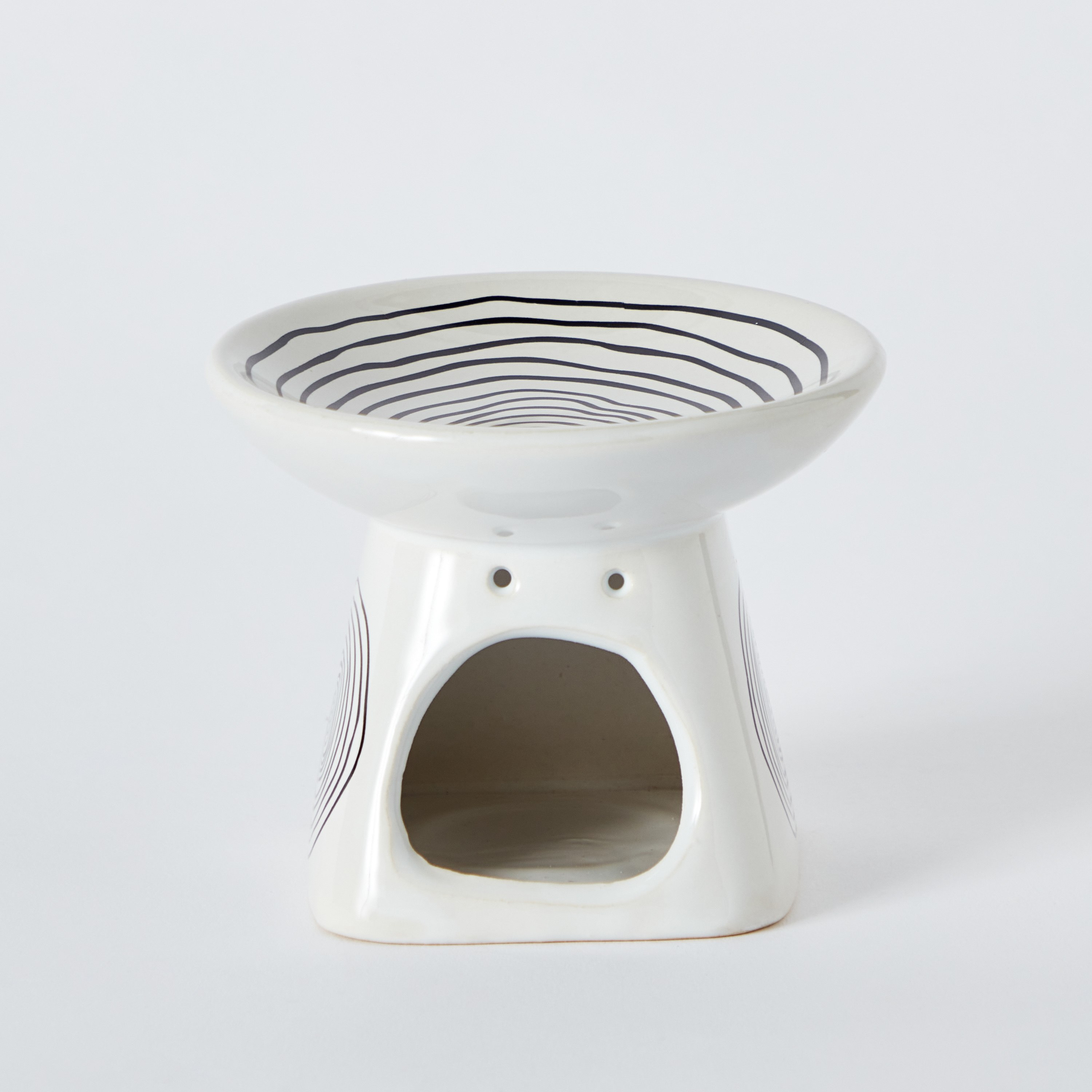 Zest Circle Print Ceramic Oil Burner - 11x11x9 cm-hbxhomeware-hbxdecorandfurnishings-image-6