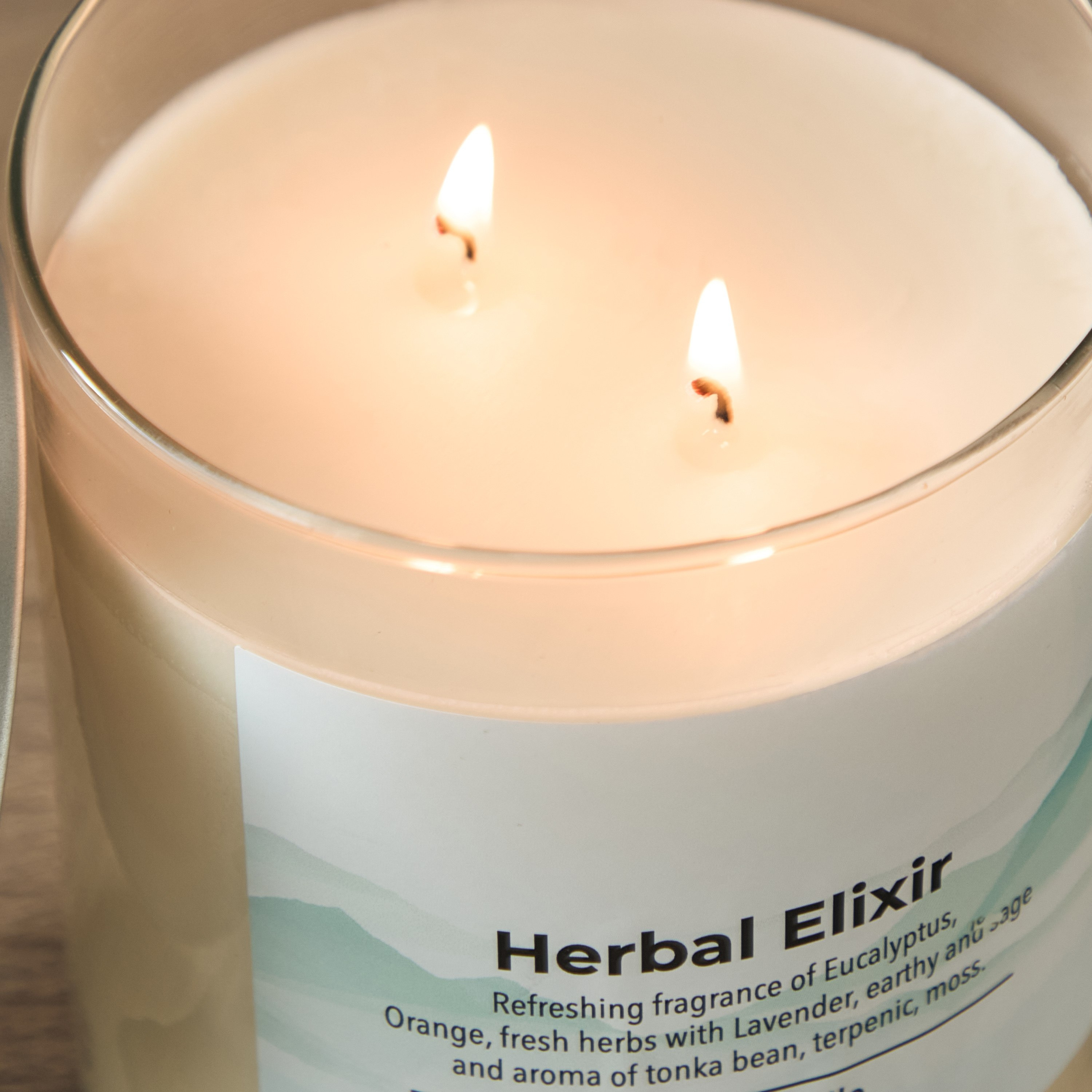 جرة شمعة بغطاء معدني هربال إلكسير من أوري - 510 جم-hbxlivingroom-decorandaccessories-candles-image-3