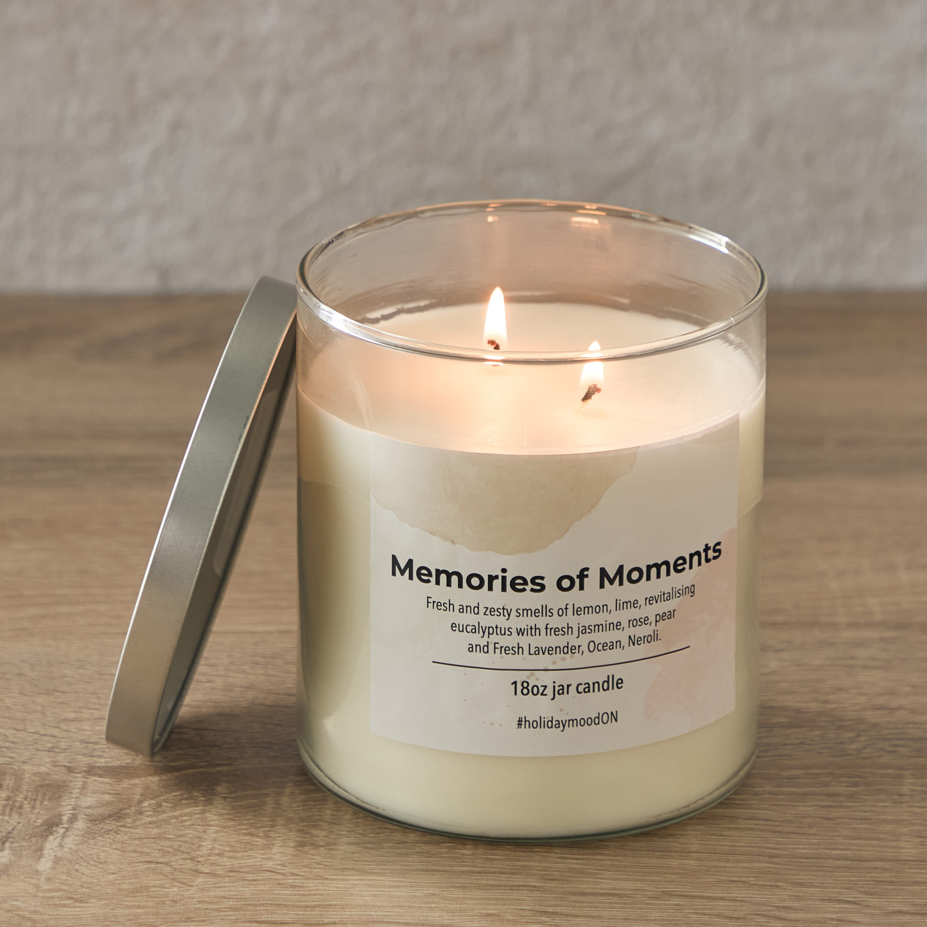 جرة شموع منفوخة بغطاء معدني ميموريز أوف مومنتس من أوري - 510 جم-hbxlivingroom-decorandaccessories-candles-image-2