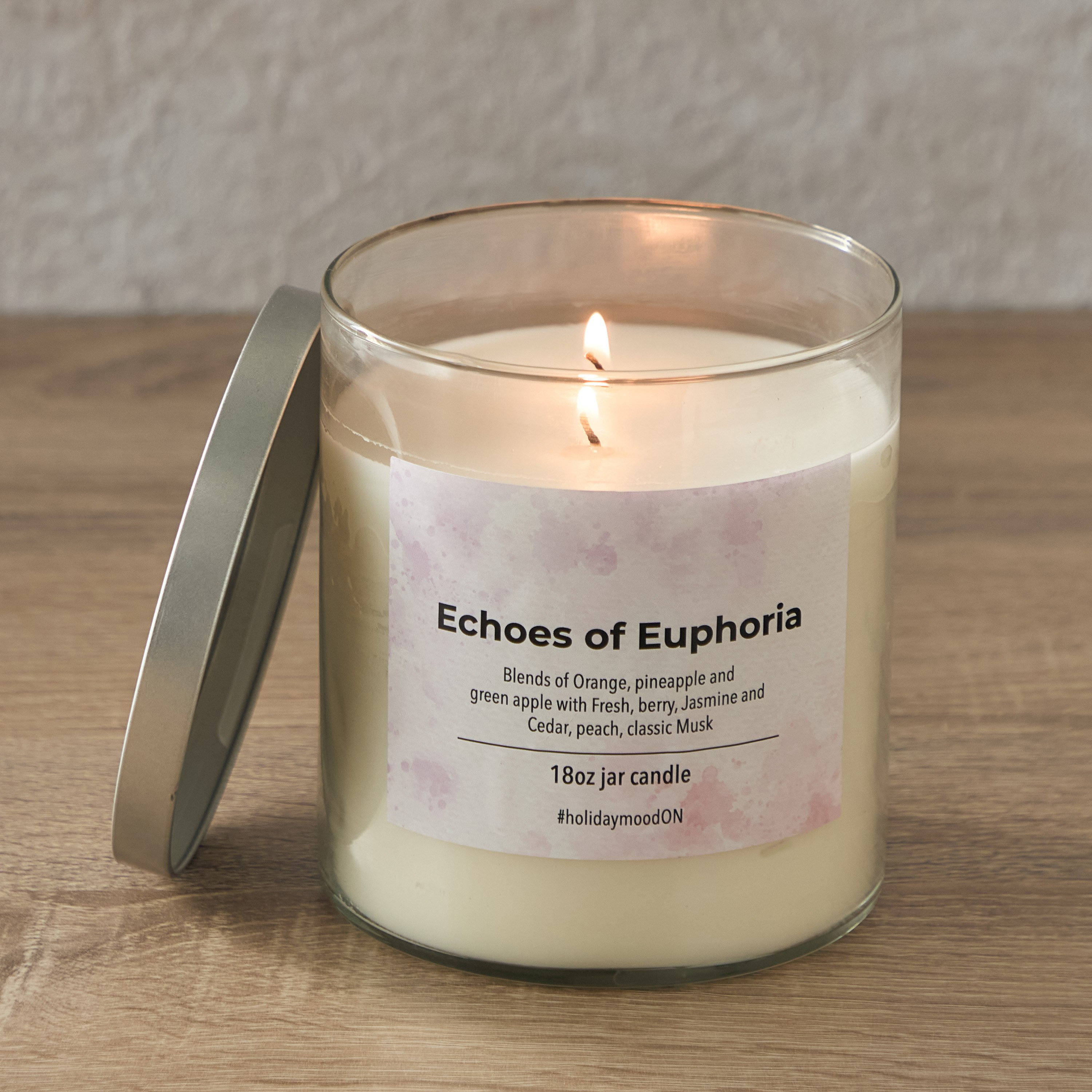 جرة شموع منفوخة بغطاء معدني إيكوس أوف فلوريا من أوري - 510 جم-hbxlivingroom-decorandaccessories-candles-image-2