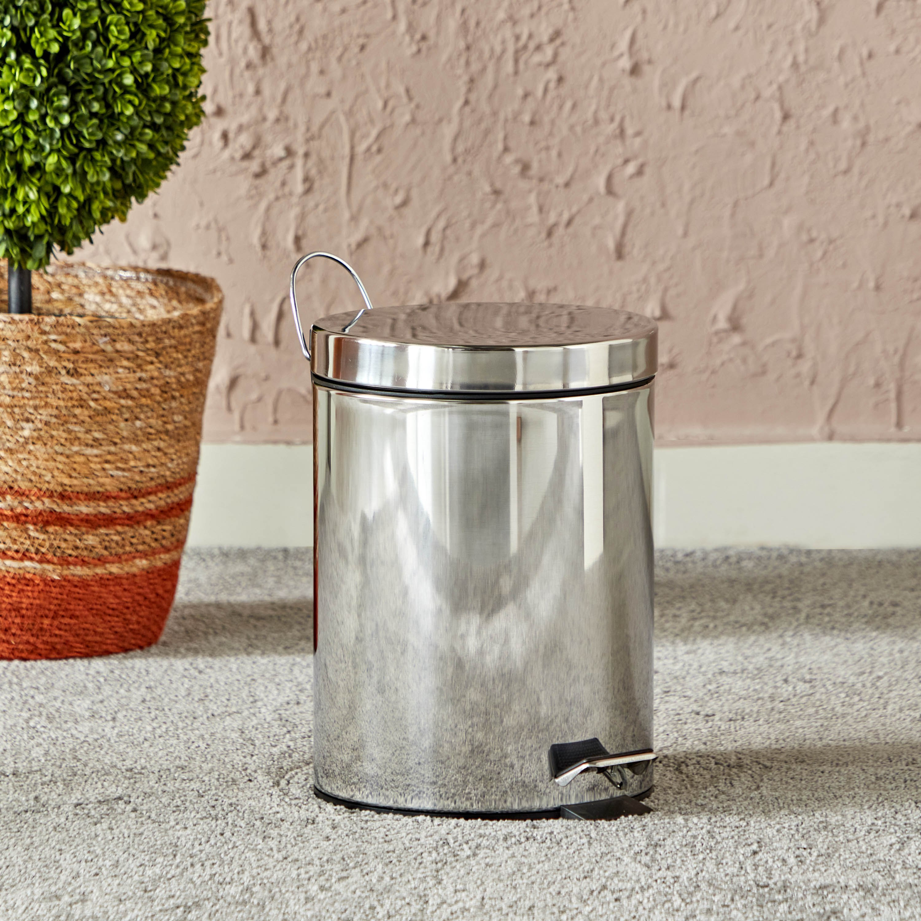 Tamara Stainless Steel Pedal Bin - 5 L