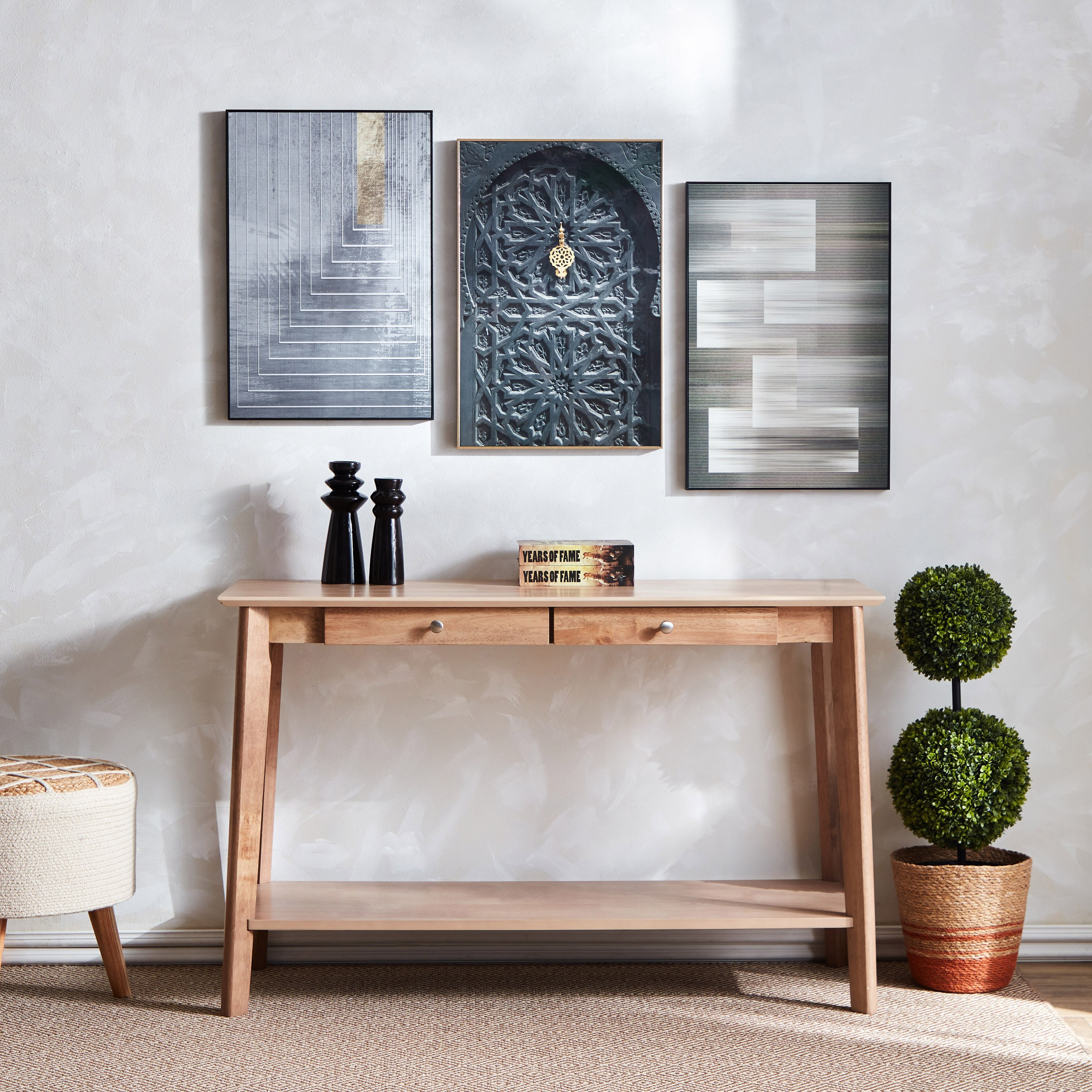 صورة مؤطرة تجريدية أحادية اللون من هامبتون - 40x60x2.5 سم-hbxhomeware-hbxdecorandfurnishings-image-5