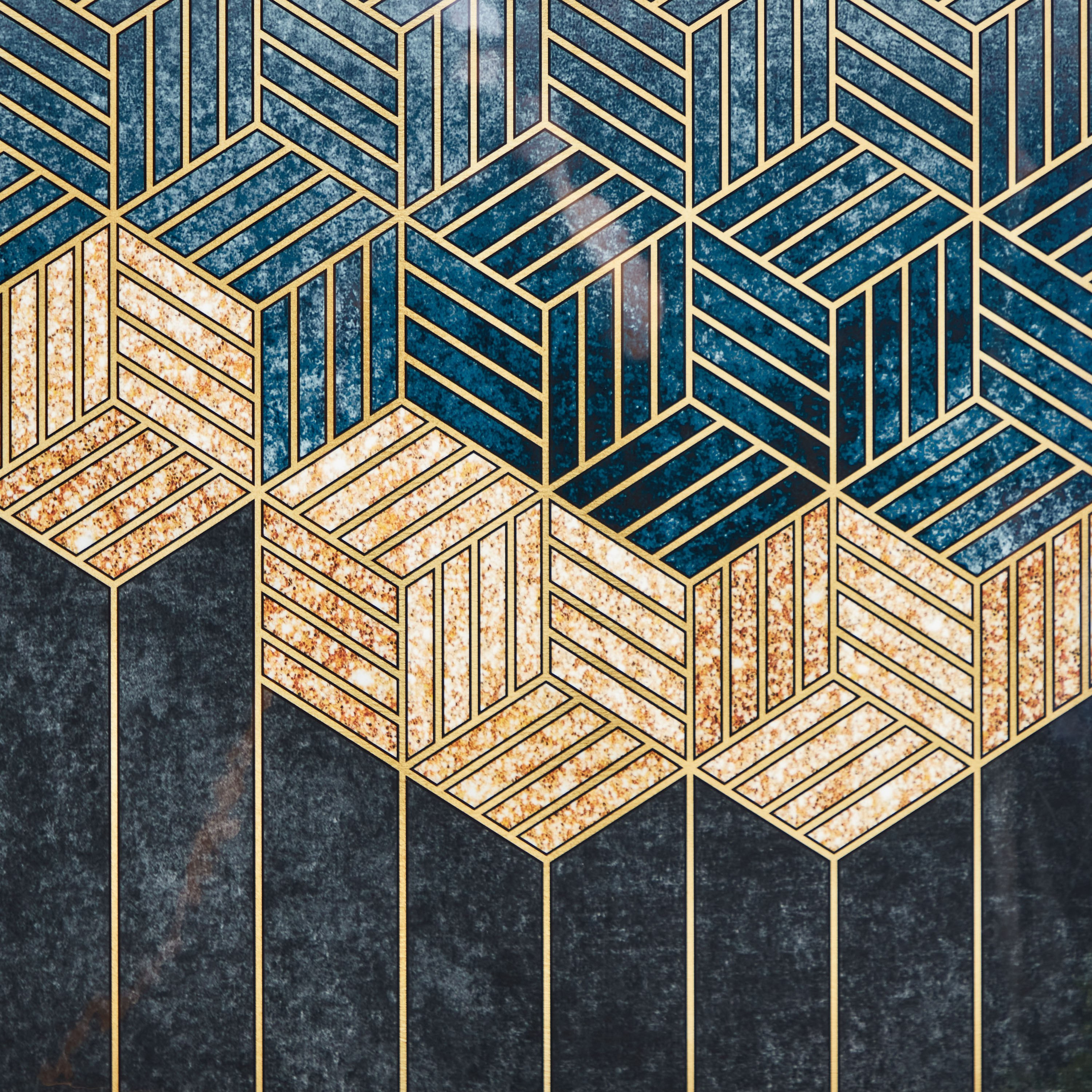 لوحة مؤطرة بتصميم تجريدي من هامبتون - 50x70x2.5 سم-PROMO_HB_AE_B2G2_011025-image-3