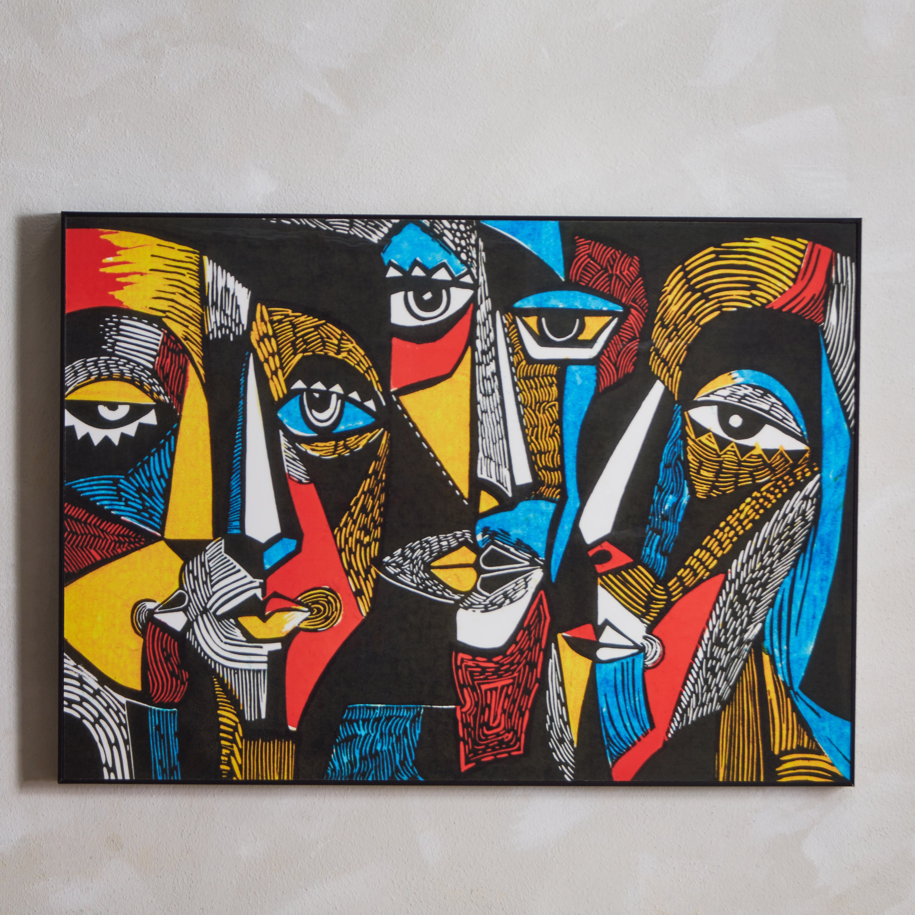 لوحة مؤطرة بوب آرت من هامبتون - 50x70x3 سم-hbxhomeware-hbxdecorandfurnishings-image-1