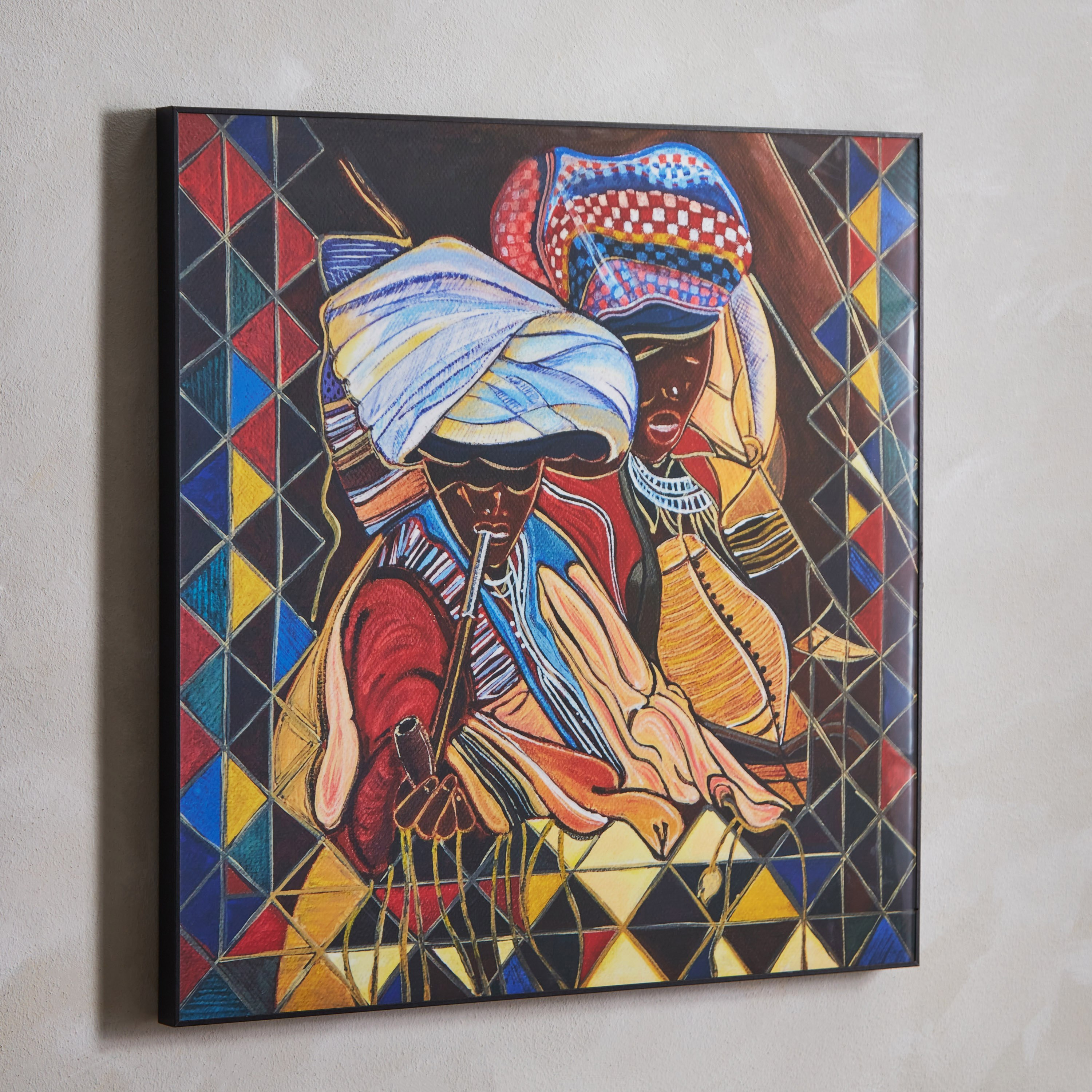 لوحة مؤطرة بوب آرت من هامبتون - 60x60x3 سم-hbxhomeware-hbxdecorandfurnishings-image-2