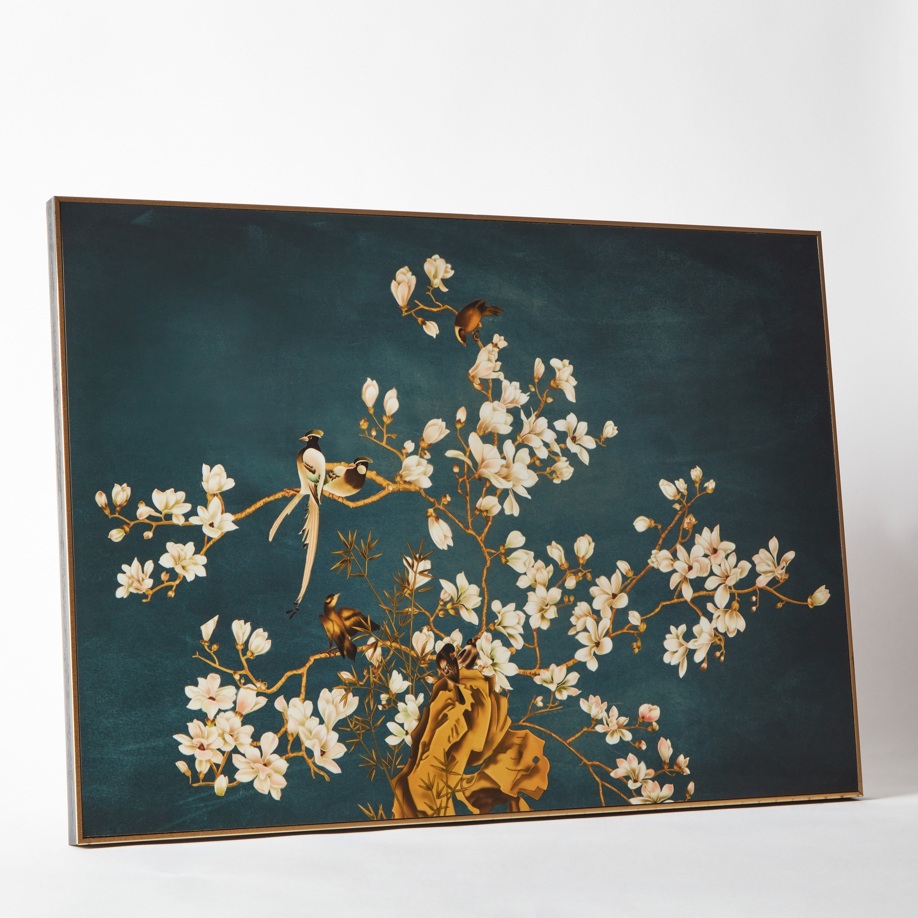 لوحة مؤطرة بتصميم زهرة من هامبتون - 50x70x3 سم-hbxhomeware-hbxdecorandfurnishings-image-5