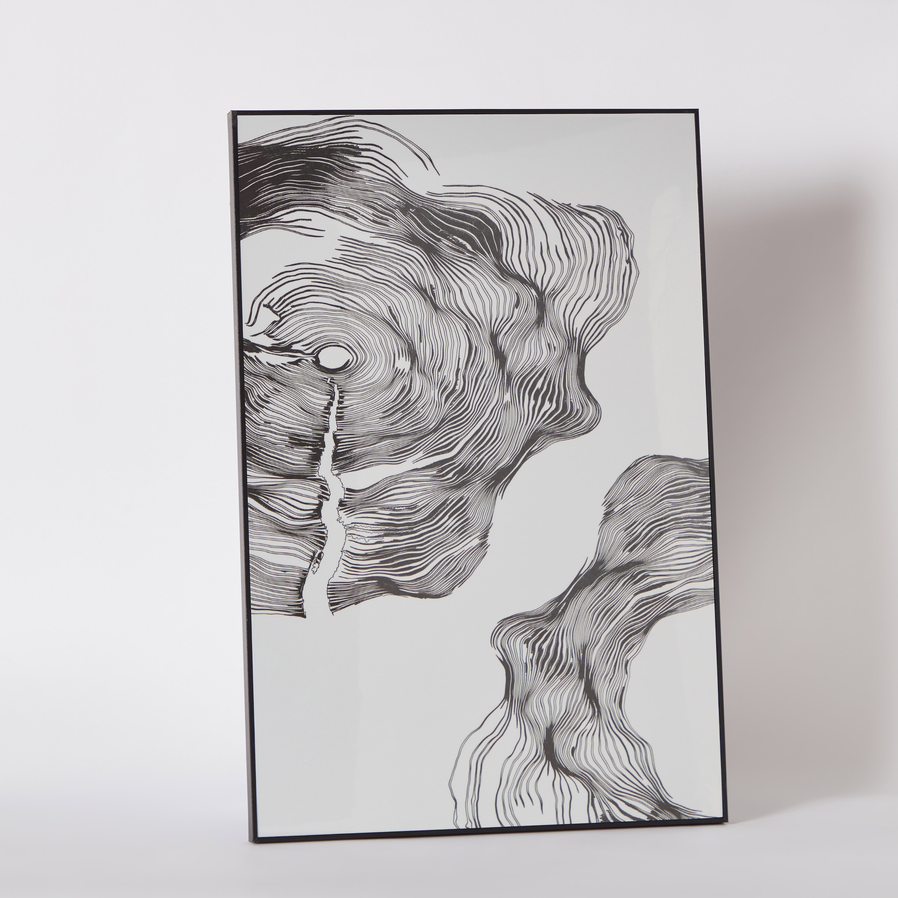 صورة مؤطرة تجريدية أحادية اللون من هامبتون - 40x60x2.5 سم-hbxhomeware-hbxdecorandfurnishings-image-6