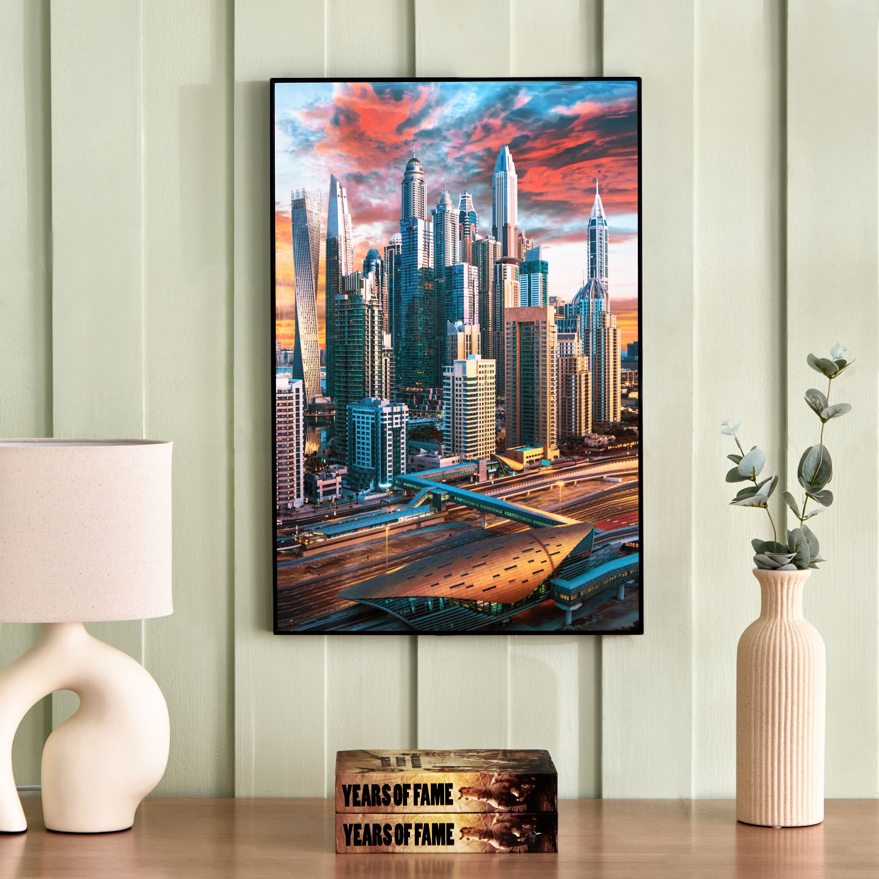 صورة مؤطرة لناطحة سحاب مارينا من هامبتون - 40x60x2.5 سم-hbxhomeware-hbxdecorandfurnishings-image-2
