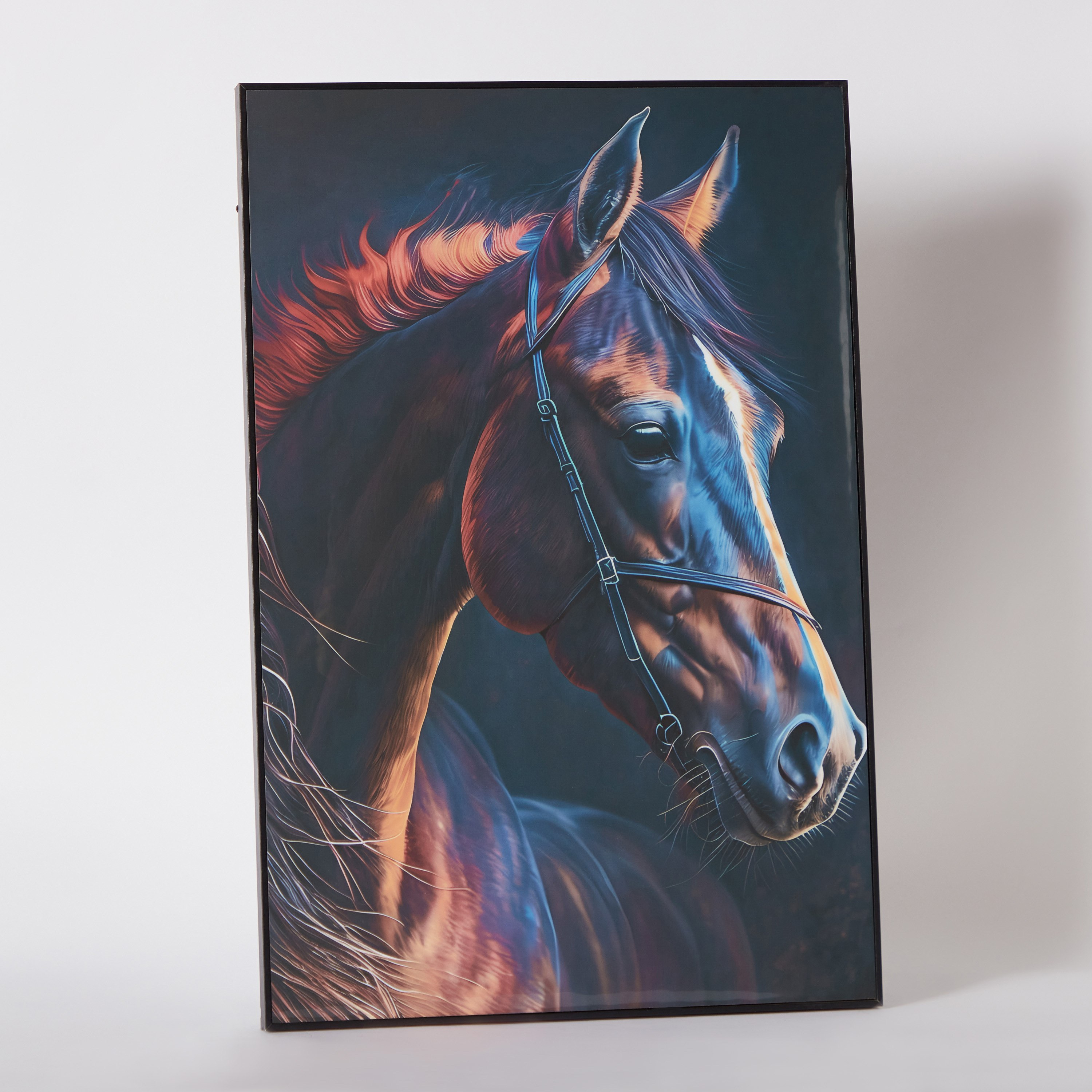 لوحة بإطار بتصميم حصان من هامبتون - 40x60x2.5 سم-hbxhomeware-hbxdecorandfurnishings-image-6