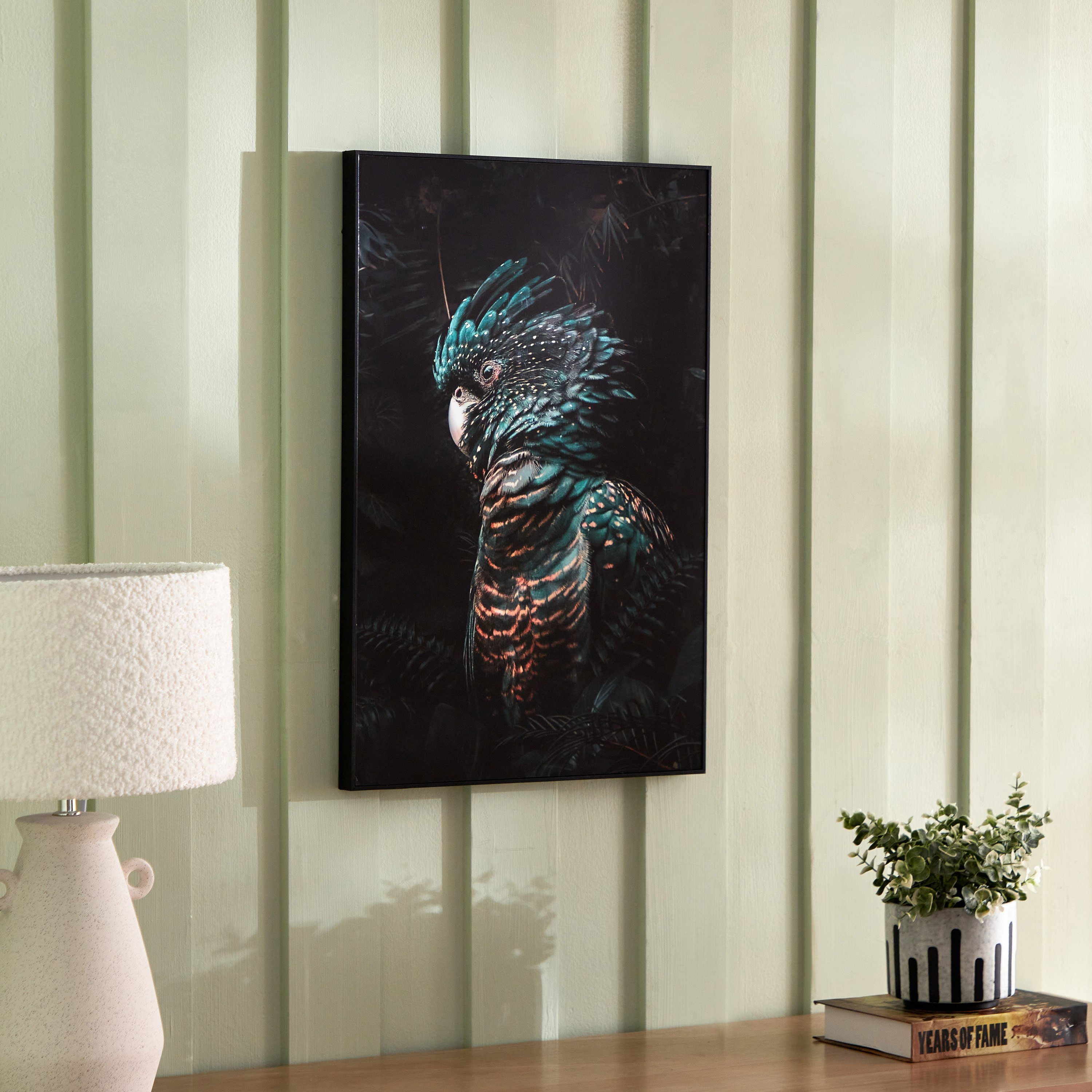 لوحة مؤطرة بتصميم طائر من هامبتون - 40x60x2.5 سم-PROMO_HB_AE_B2G2_011025-image-1