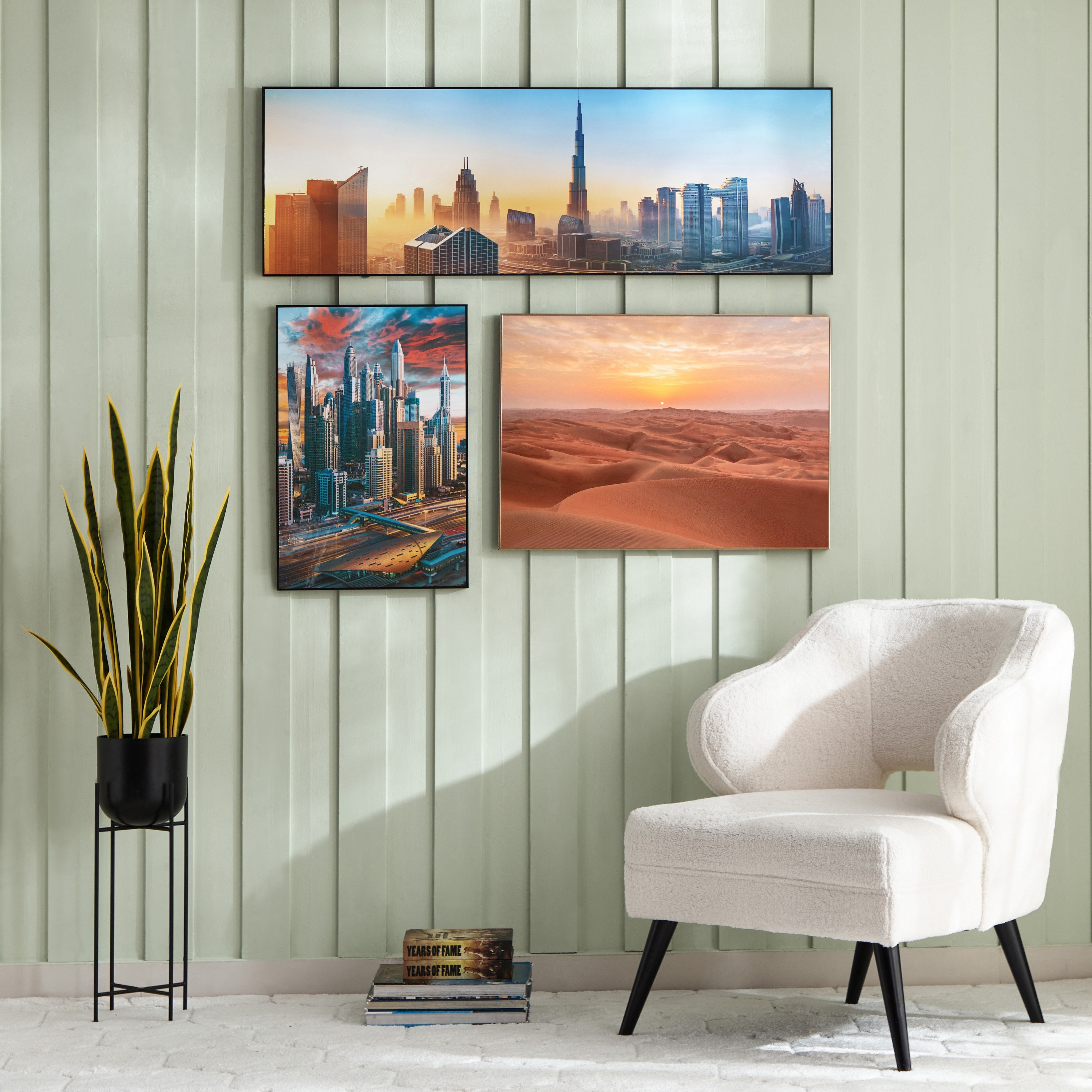 لوحة مؤطرة بتصميم شروق الشمس في الصحراء من هامبتون- 50x70x2.5 سم-hbxhomeware-hbxdecorandfurnishings-image-5