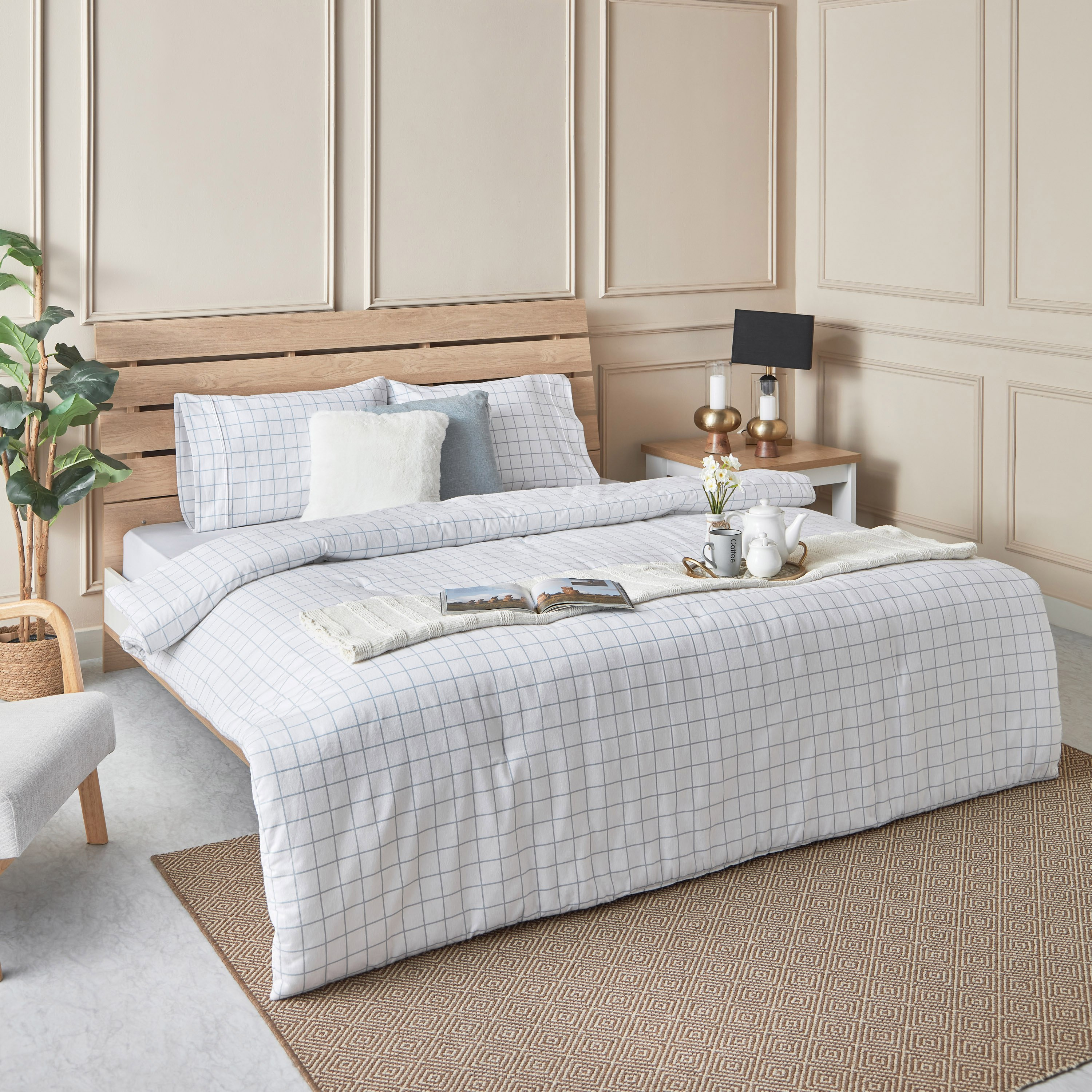 Snug Harbor Robin 3-Piece Cotton Flannel King Comforter Set - 220x235 cm-hbxhomeware-hbxdecorandfurnishings-image-8