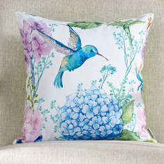 Kingfisher Printed Outdoor Cushion Cover - 45x45 cm