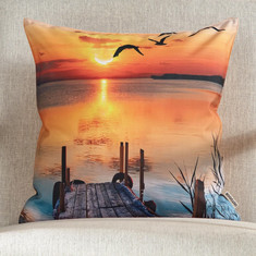 Sunset Printed Outdoor Cushion Cover - 45x45 cm