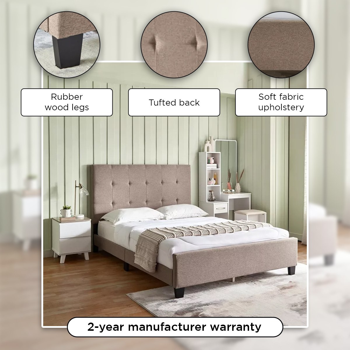 سرير كوين منجّد - كولتورب من موڤو - 150x200 سم-hbxbedroom-bedsandbedsets-beds-queen-image-4