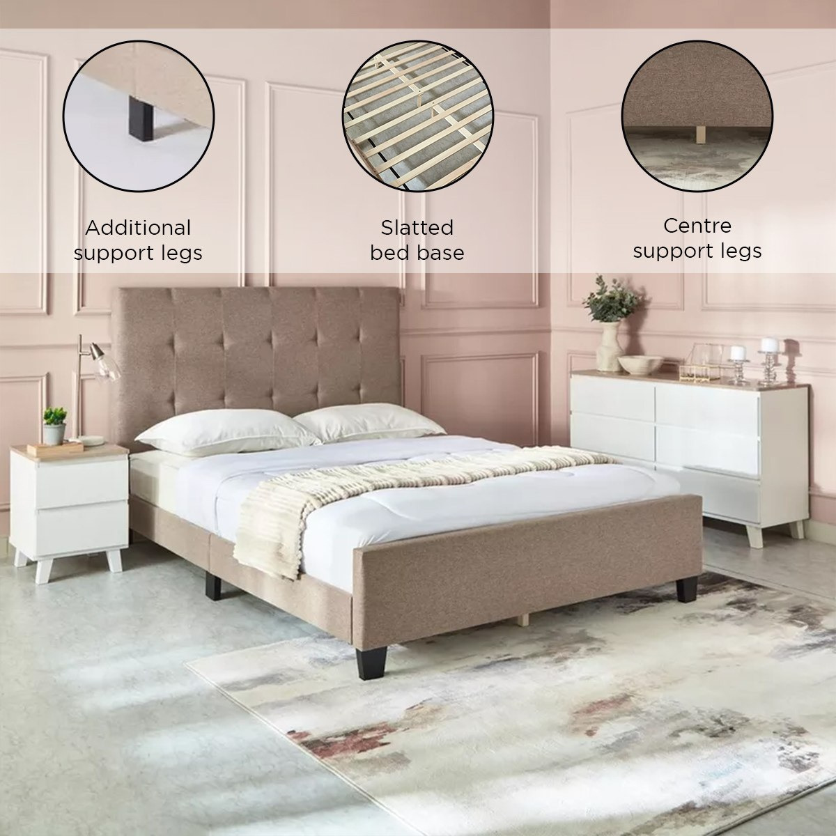 سرير كوين منجّد - كولتورب من موڤو - 150x200 سم-hbxbedroom-bedsandbedsets-beds-queen-image-5