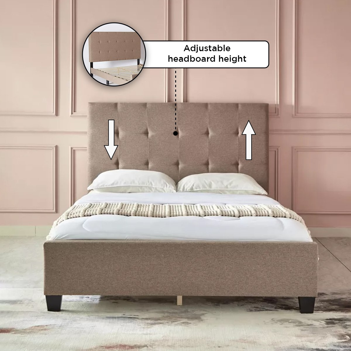 سرير كوين منجّد - كولتورب من موڤو - 150x200 سم-hbxbedroom-bedsandbedsets-beds-queen-image-6