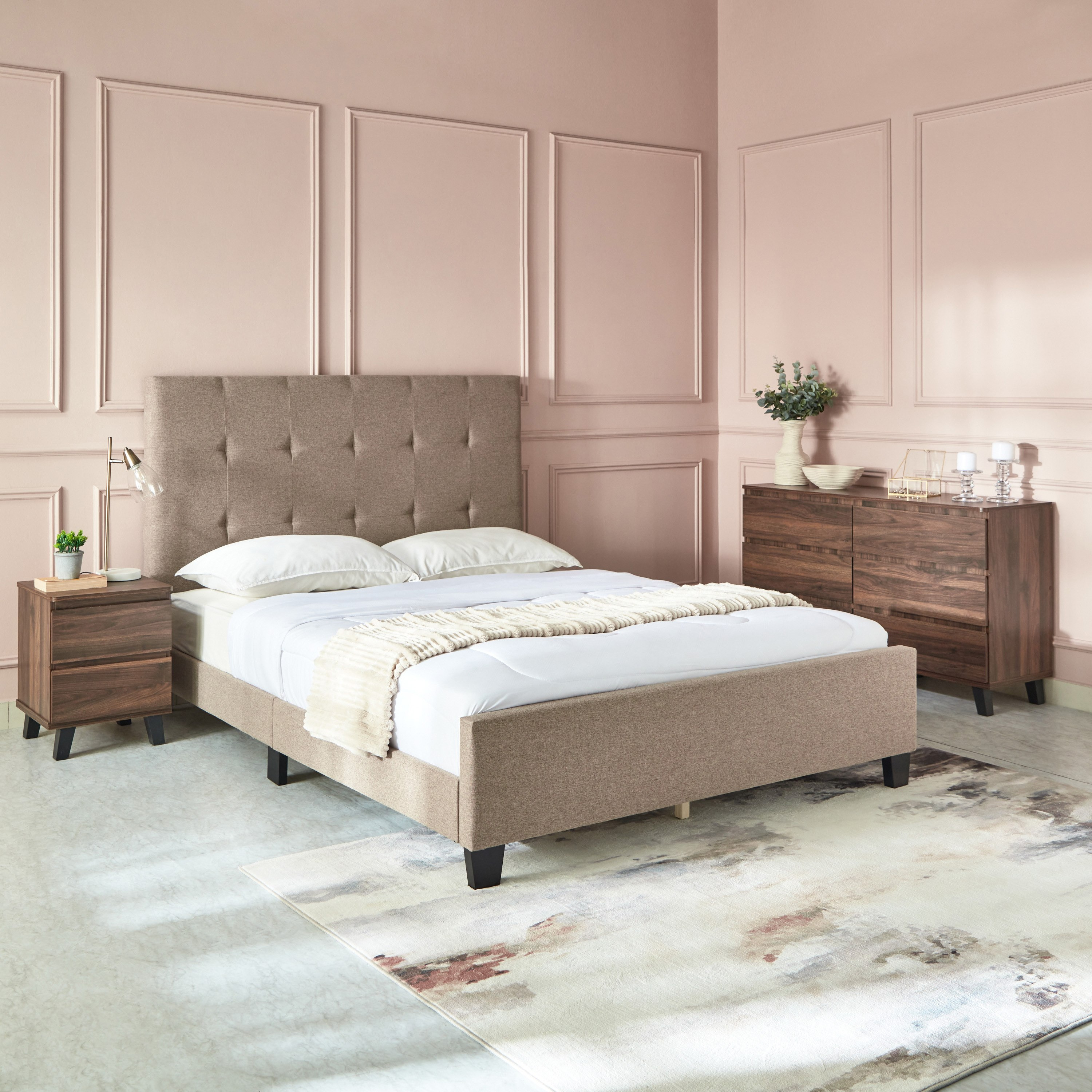 سرير كوين منجّد - كولتورب من موڤو - 150x200 سم-hbxbedroom-bedsandbedsets-beds-queen-image-11