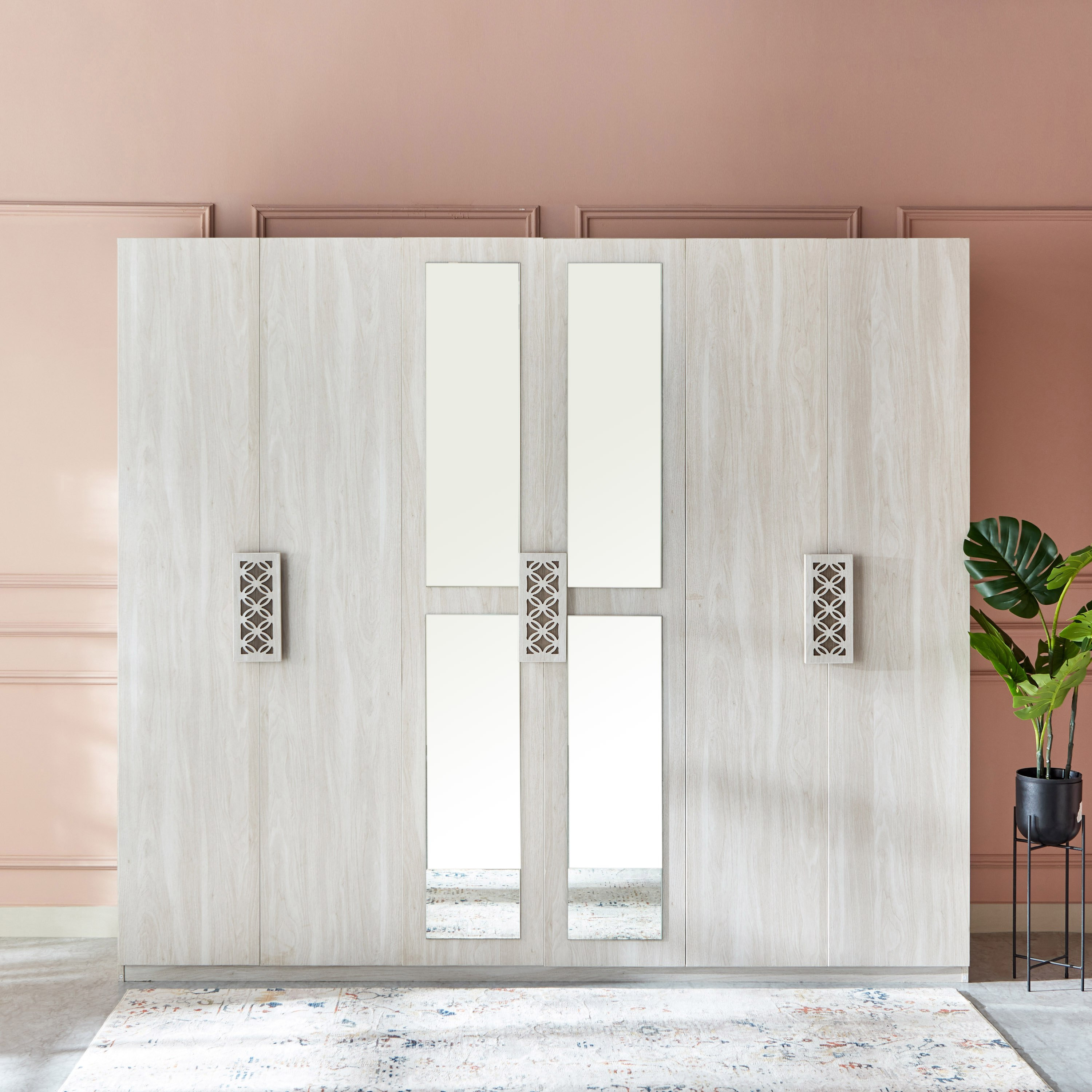 خزانة ملابس 6 أبواب بمرآة من هيرشي-hbxfurniture-wardrobes-image-2