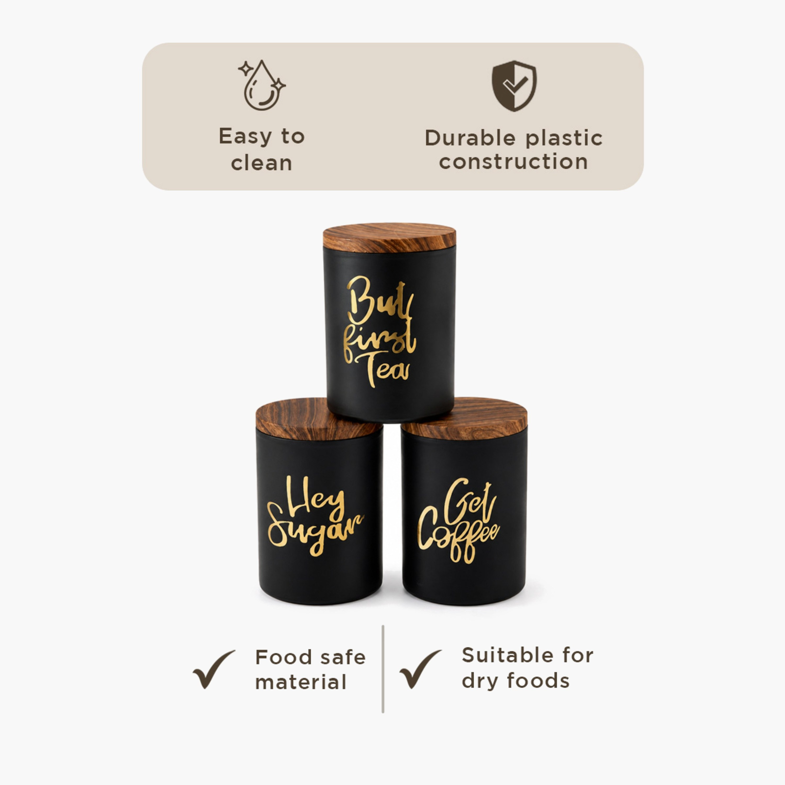 Tea Coffee Sugar Jar - Set of 3-hbxhomeware-hbxkitchen-image-6