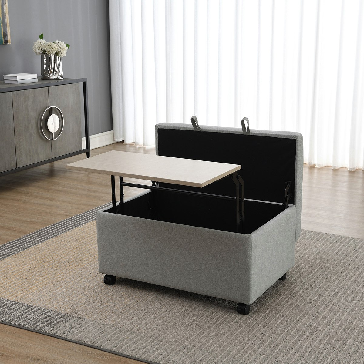 Nantes Ottoman with Storage and Casters-hbxlivingroom-sofasandarmchairs-ottomansandfootstools-image-1
