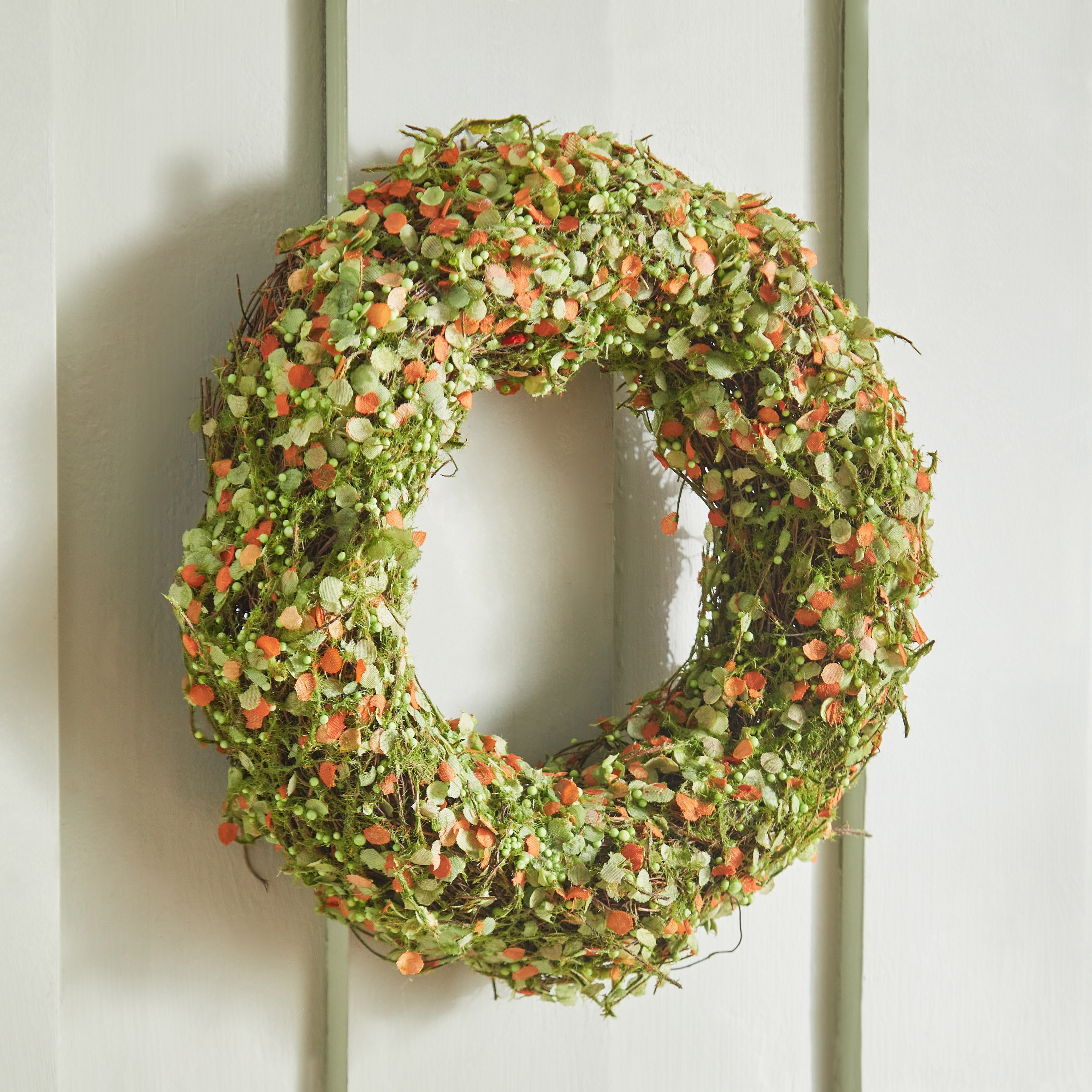 حلقة ورق ديكور راتان - ترينت - 25x25x6 سم-hbxdecorandfurnishings-homeaccessories-artificialflowersandplants-image-1