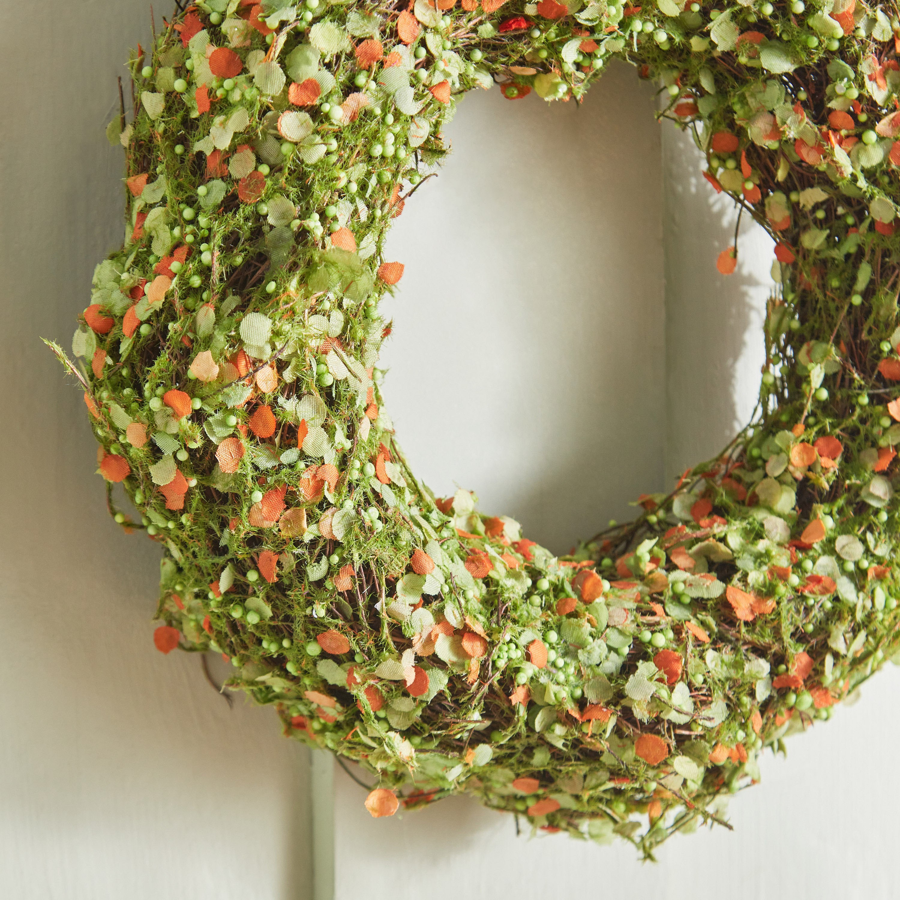 حلقة ورق ديكور راتان - ترينت - 25x25x6 سم-hbxdecorandfurnishings-homeaccessories-artificialflowersandplants-image-3