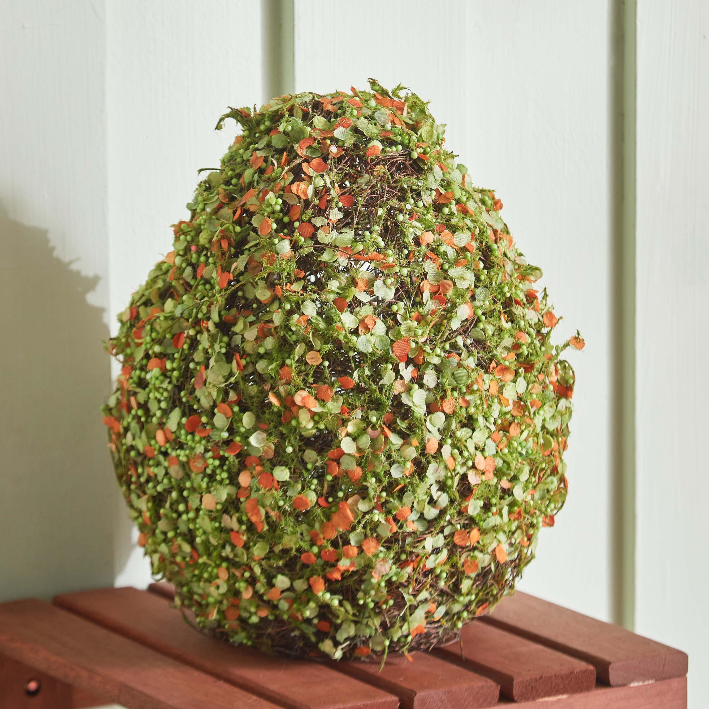 Trent Rattan Decorative Ball - 21x21x25 cm-hbxdecorandfurnishings-homeaccessories-artificialflowersandplants-image-1