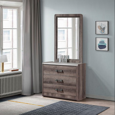 Globus 3-Drawer Young Dresser with Mirror