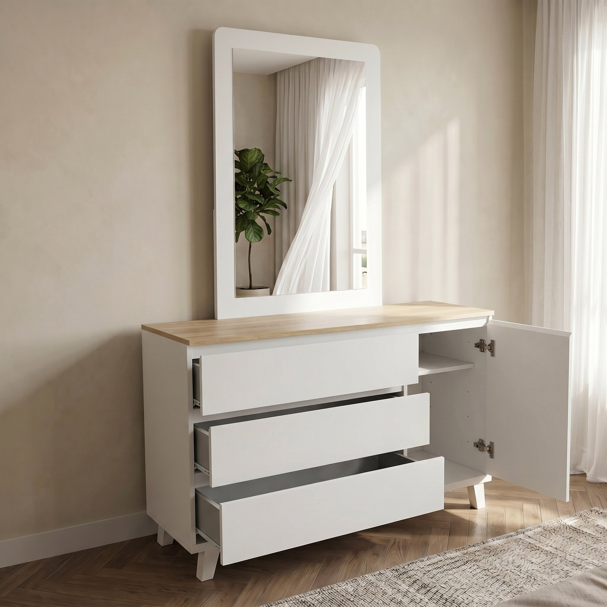 Movo Kulltorp Plus 6-Piece Queen Bedroom Set - 160x200 cm-hbxfurniture-bedsandbedsets-bedroomsets-queen-image-16