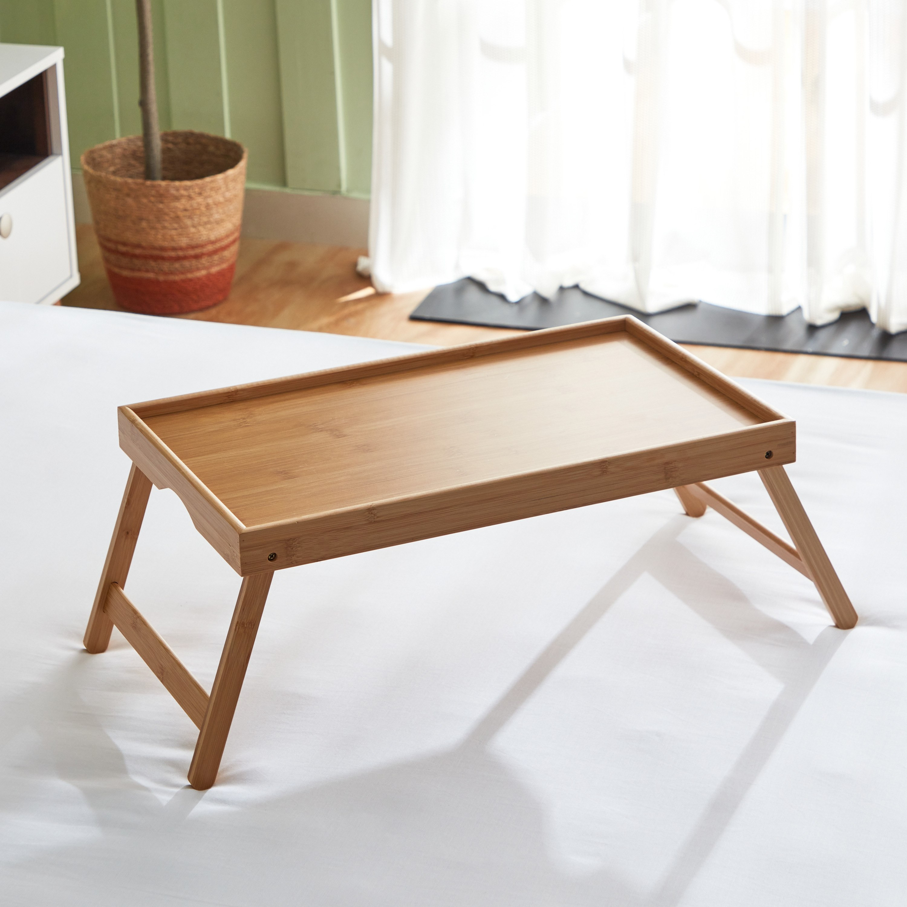 Bamboo Breakfast Tray - 50x30x4 cm-hbxdecorandfurnishings-tabletop-serveware-image-2