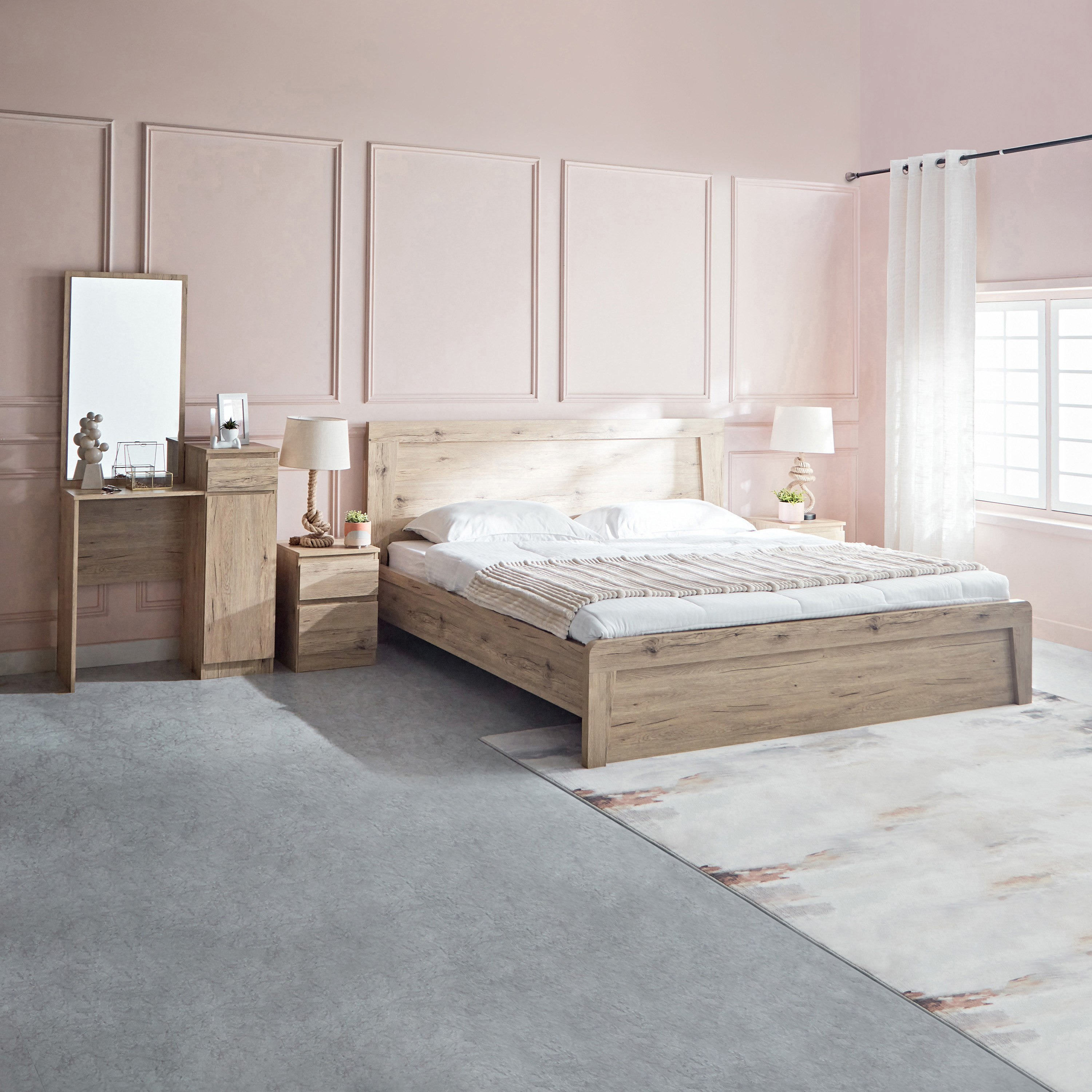 طقم غرفة نوم كينج 5 قطع - بريميير من موڤو - 180x200 سم-hbxbedroom-bedsandbedsets-bedroomsets-king-image-1