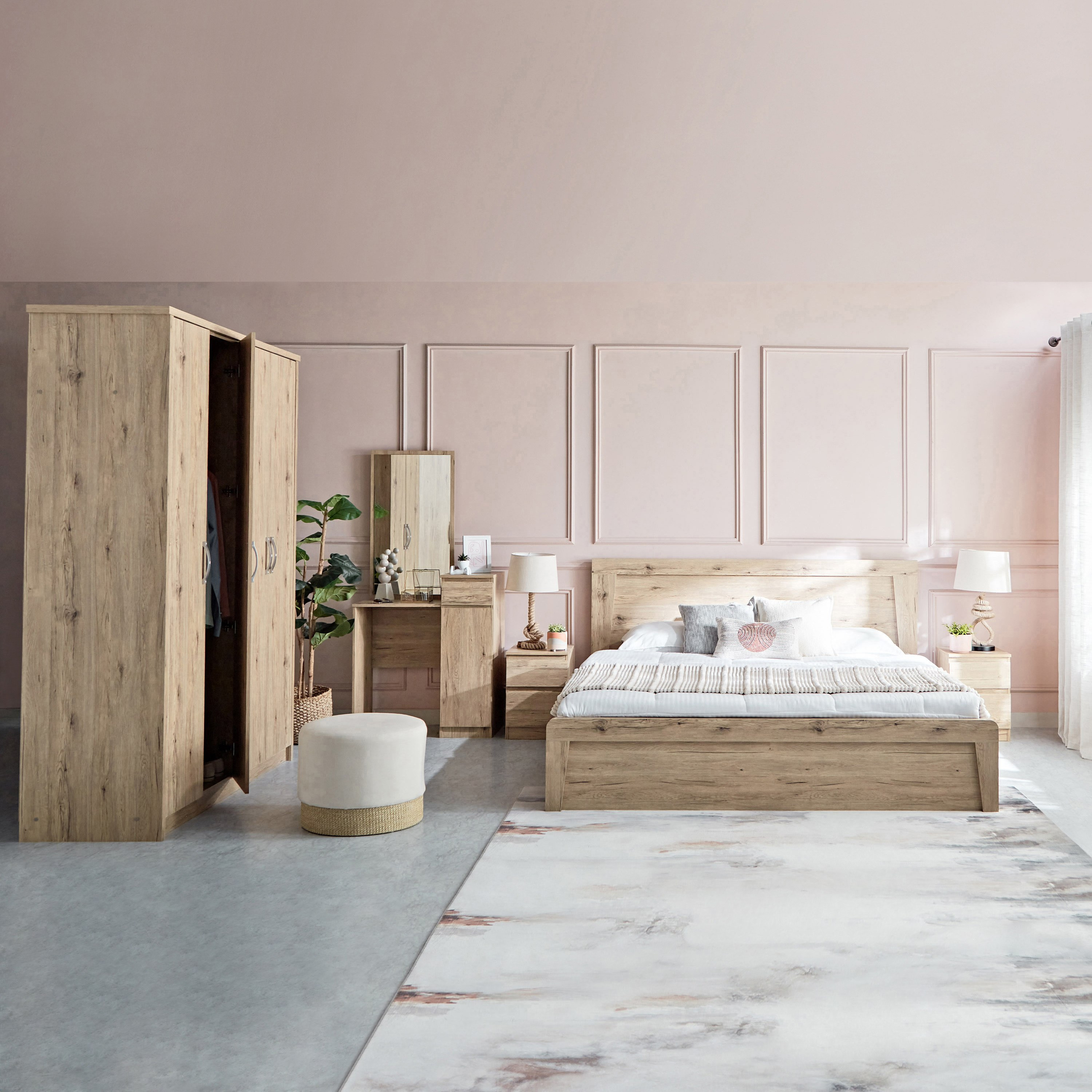 طقم غرفة نوم كينج 5 قطع - بريميير من موڤو - 180x200 سم-hbxbedroom-bedsandbedsets-bedroomsets-king-image-16