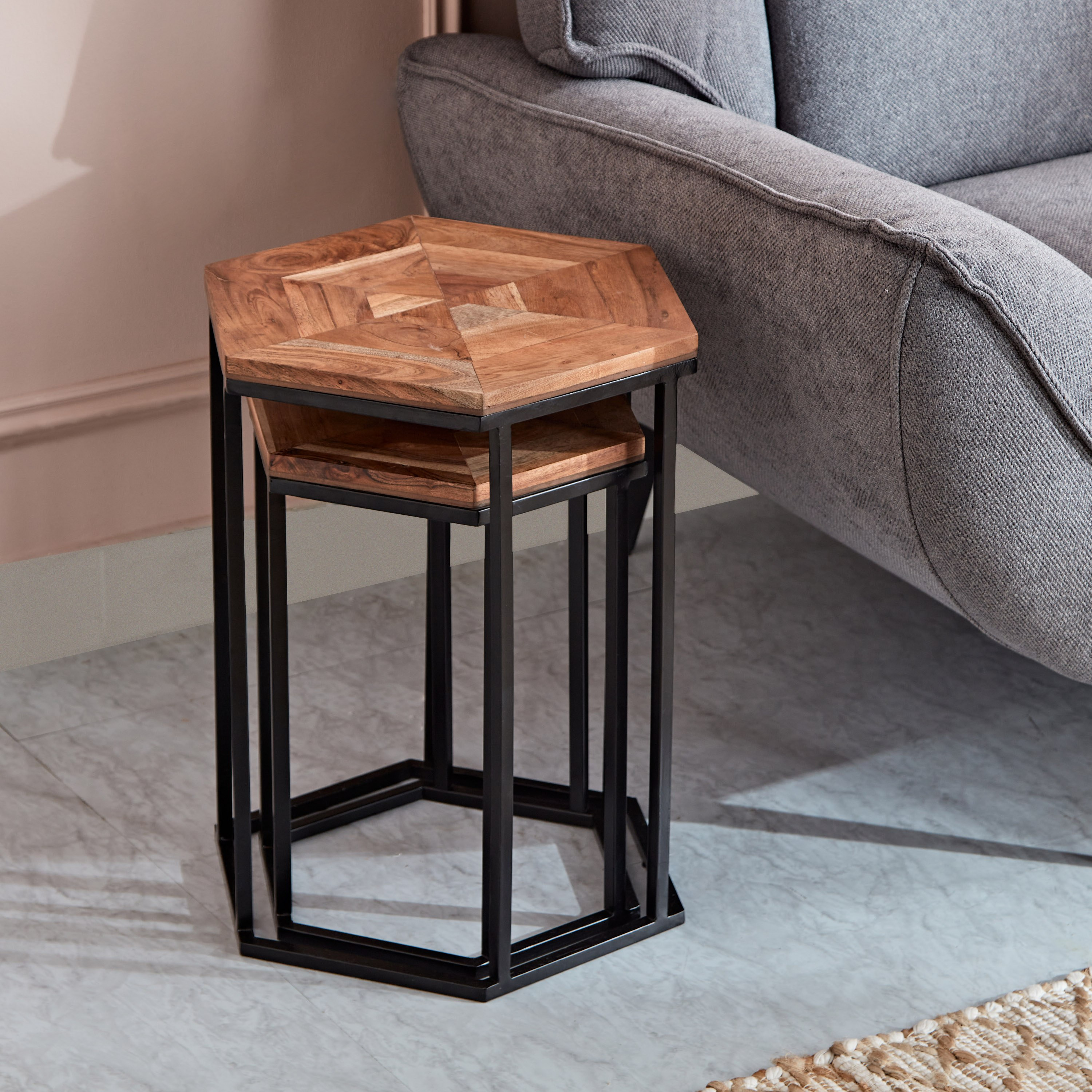 Cavon Chevron Nest of Tables - Set of 2-hbxfurniture-livingroom-nestingtables-image-3