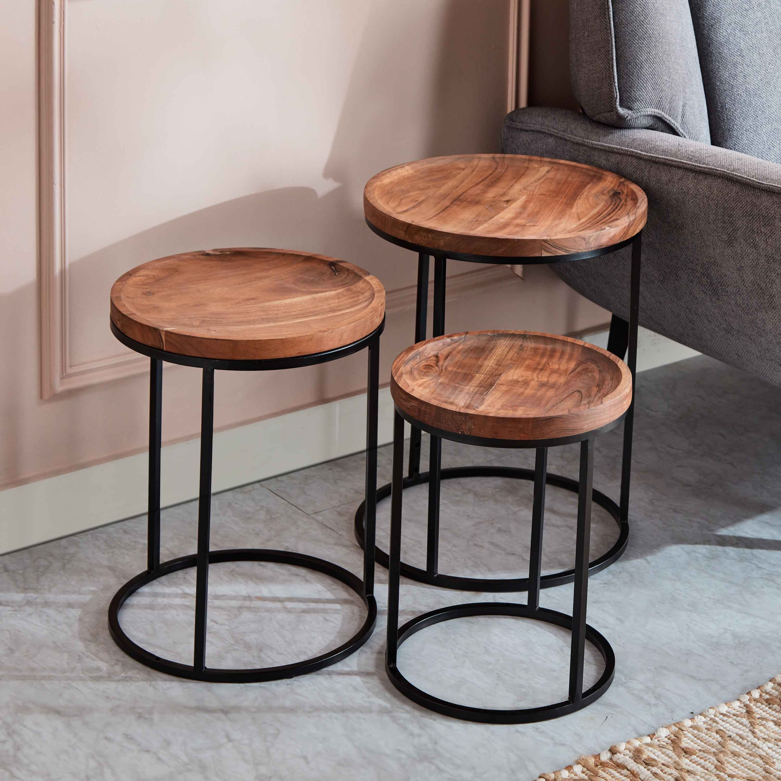 Three on sale nesting tables