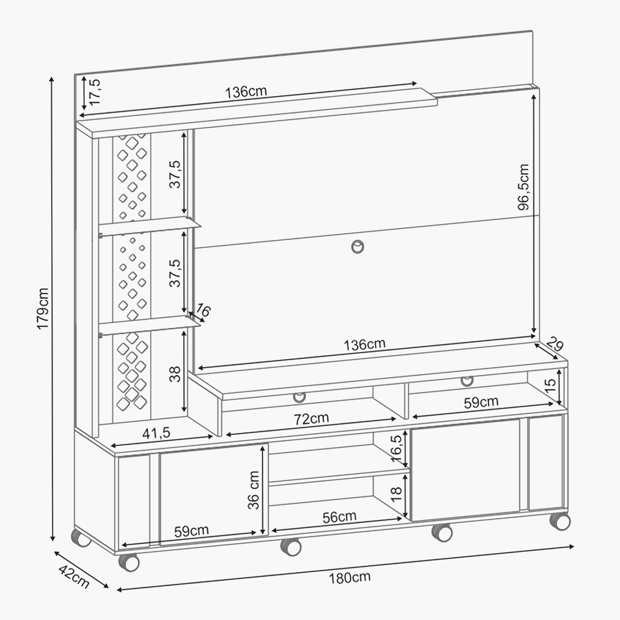 وحدة حائط تلفزيون حتى 60 بوصة من فيرمونت-hbxlivingroom-mediaunitsandstorage-wallunits-image-8