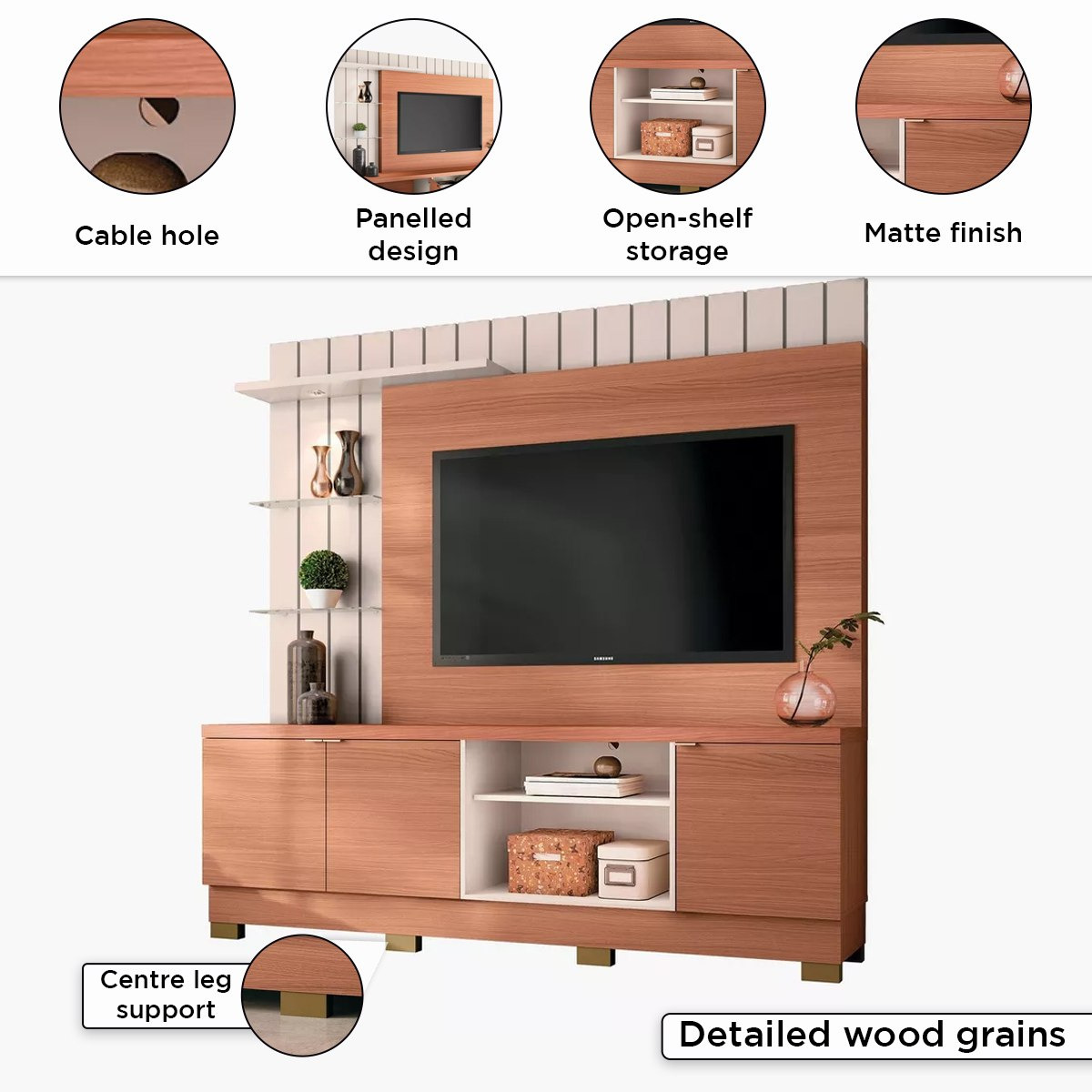 وحدة حائط لأجهزة تلفاز حتى 60 بوصة من هايدن-hbxlivingroom-mediaunitsandstorage-wallunits-image-6