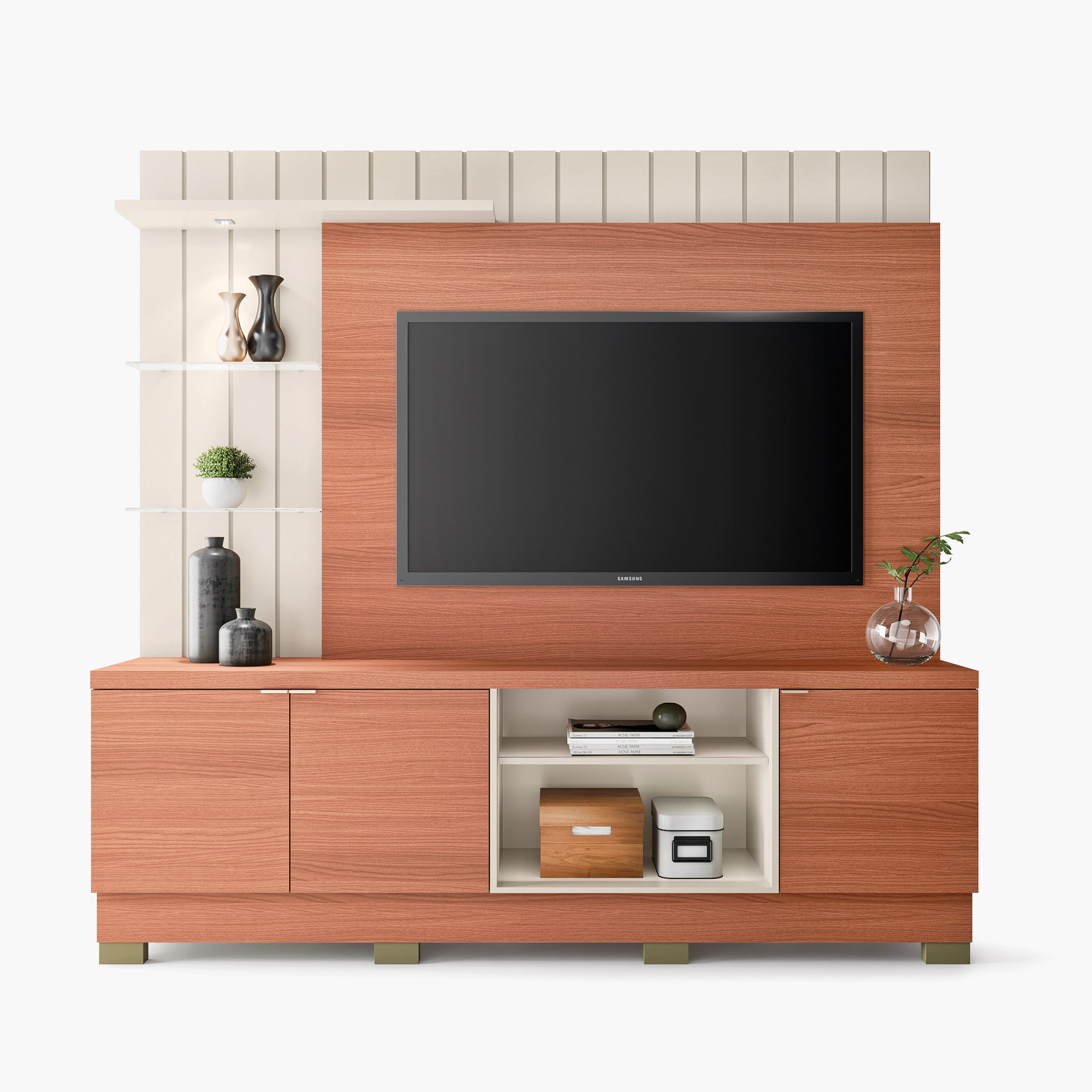 وحدة حائط لأجهزة تلفاز حتى 60 بوصة من هايدن-hbxlivingroom-mediaunitsandstorage-wallunits-image-7