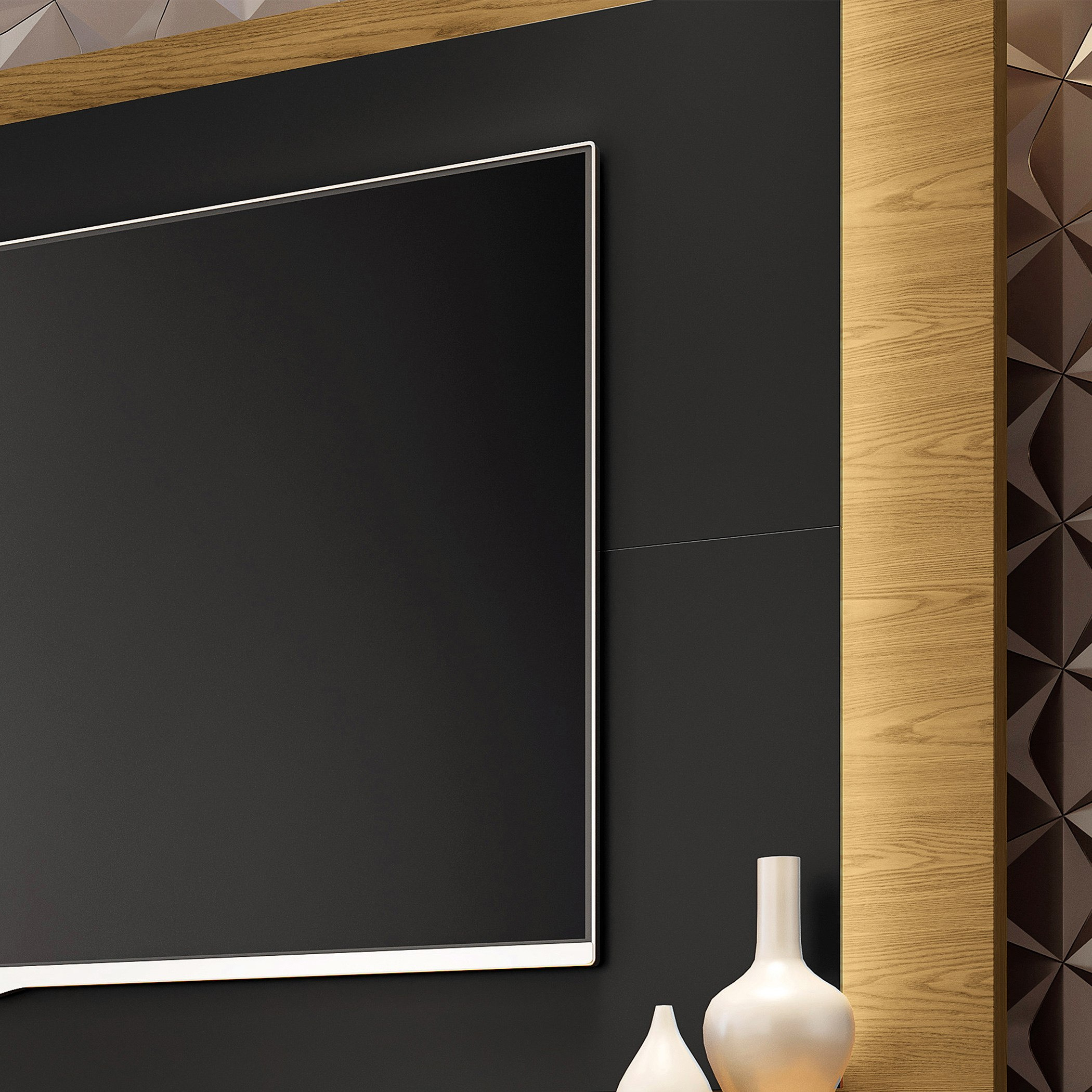 وحدة حائط لأجهزة تلفاز حتى 75 بوصة من أليكس-hbxlivingroom-mediaunitsandstorage-wallunits-image-3