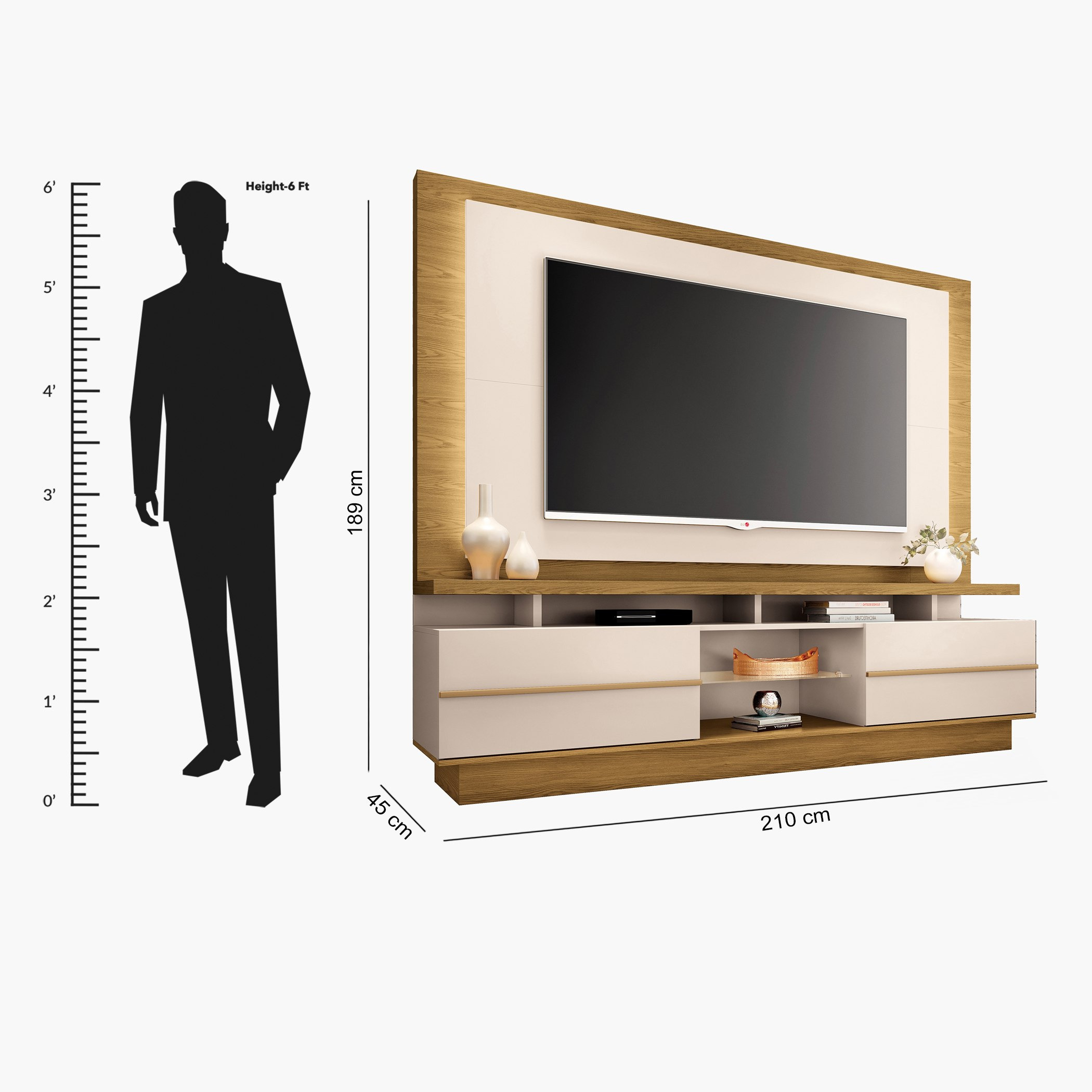 وحدة حائط لأجهزة تلفاز حتى 75 بوصة من أليكس-hbxlivingroom-mediaunitsandstorage-wallunits-image-12