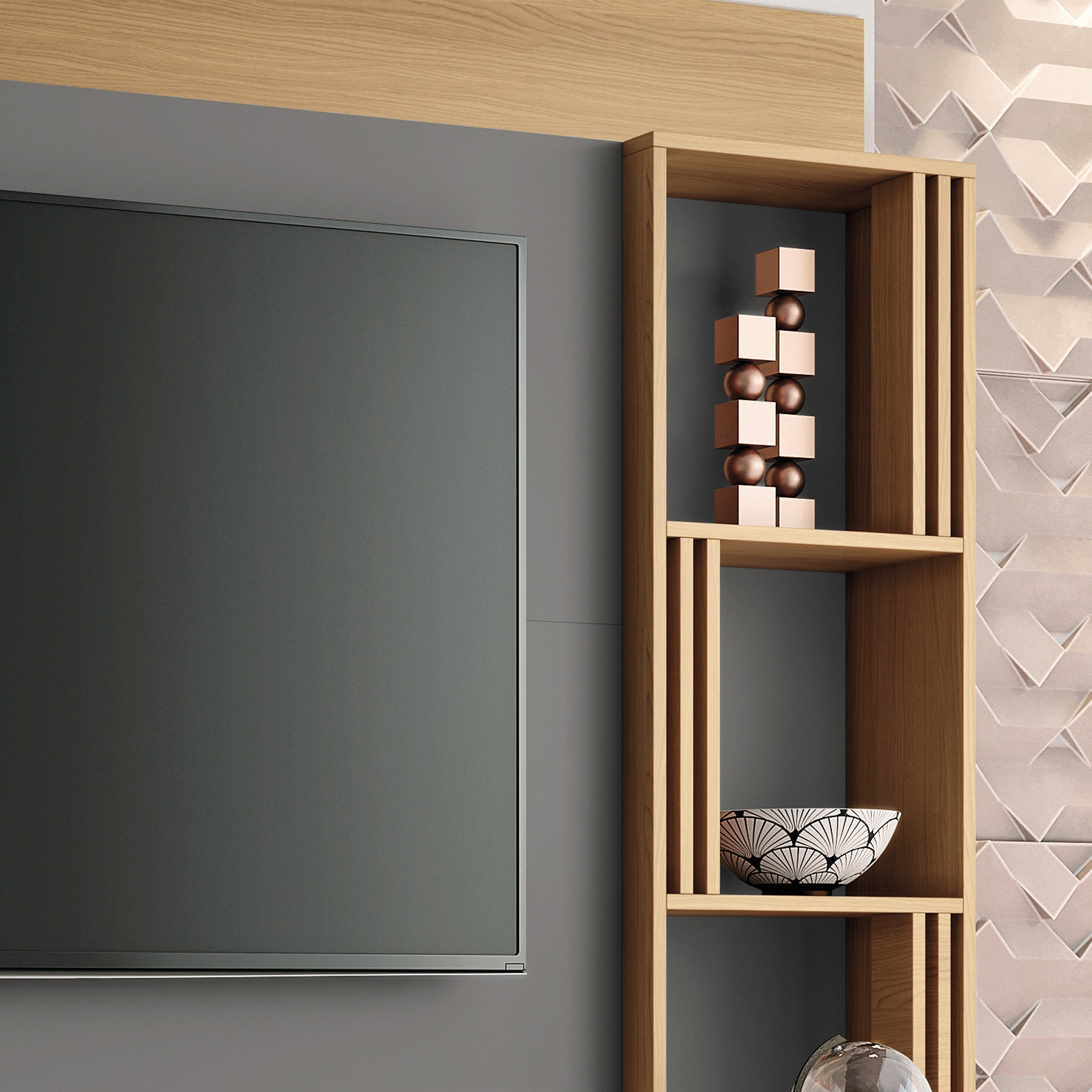 وحدة حائط لأجهزة تلفاز حتى 60 بوصة من تايلر-hbxlivingroom-mediaunitsandstorage-wallunits-image-2