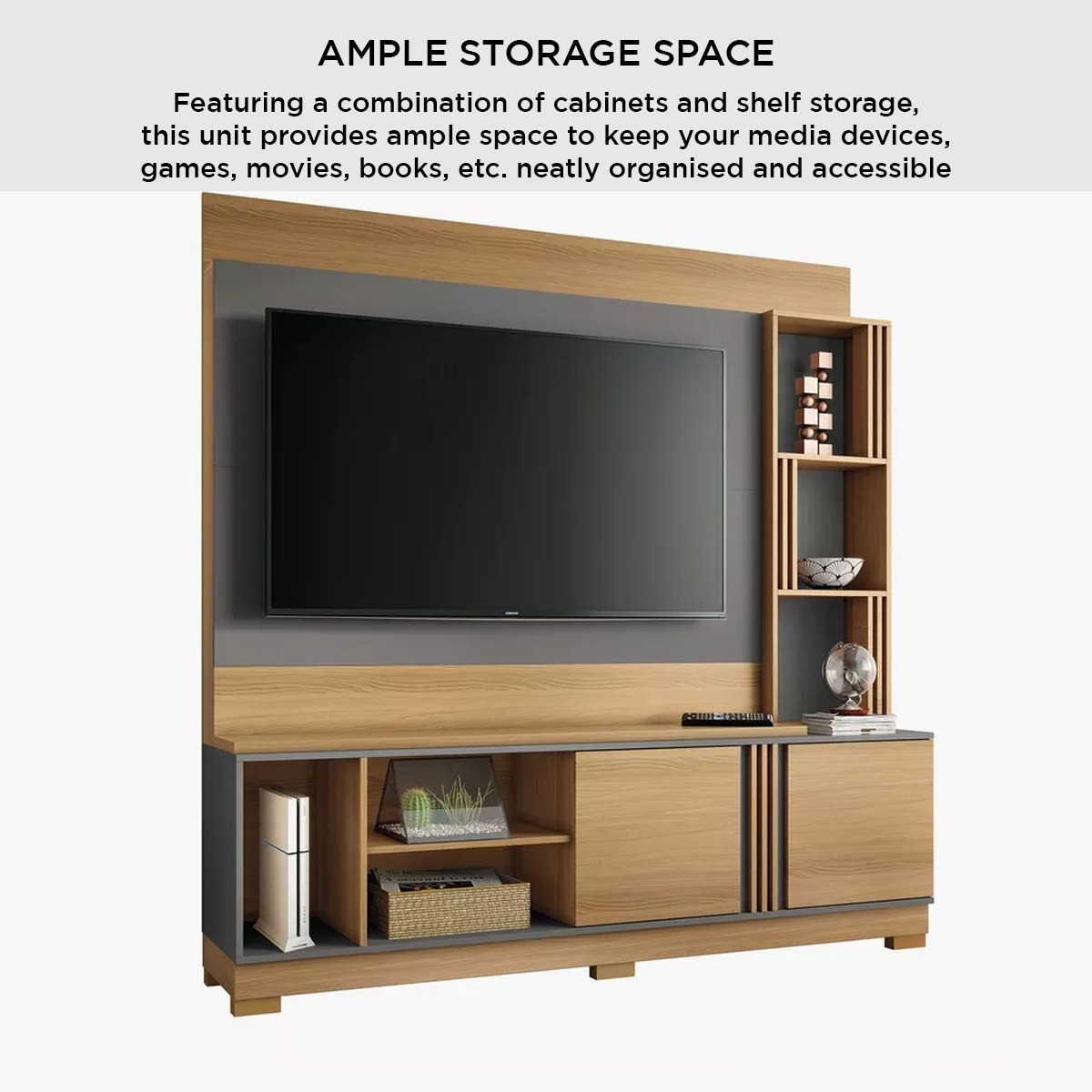 وحدة حائط لأجهزة تلفاز حتى 60 بوصة من تايلر-hbxlivingroom-mediaunitsandstorage-wallunits-image-6